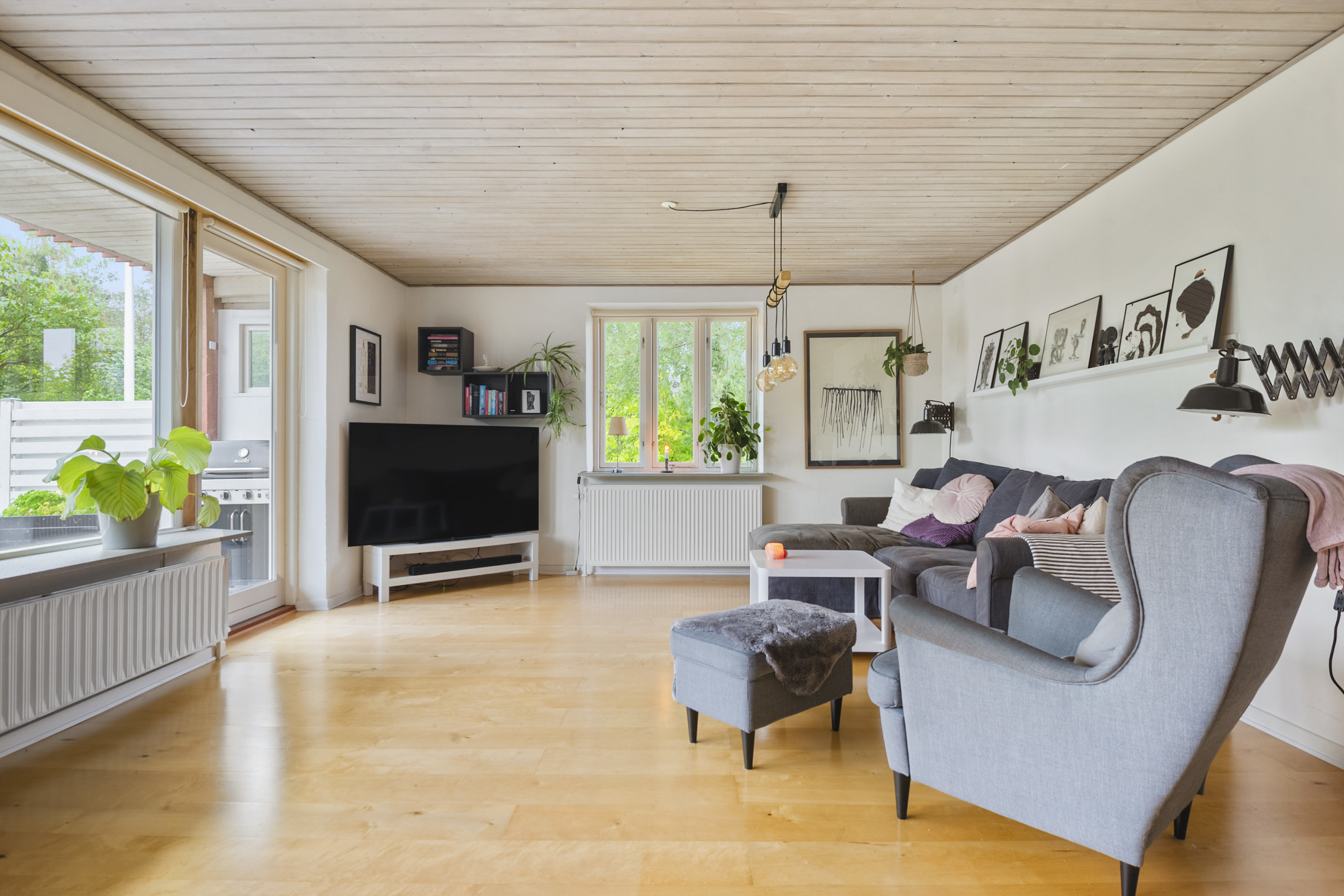 Fremhævet stue billede i fuldskærmstilstand. Billede af Balshavevej 14, Over Randlev, 8300 Odder