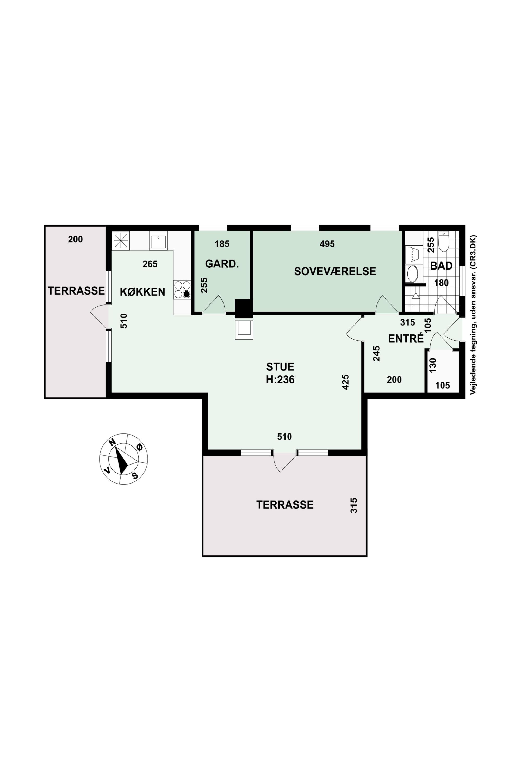 Plantegninger billede af Ravnsbækvej 3, 3100 Hornbæk