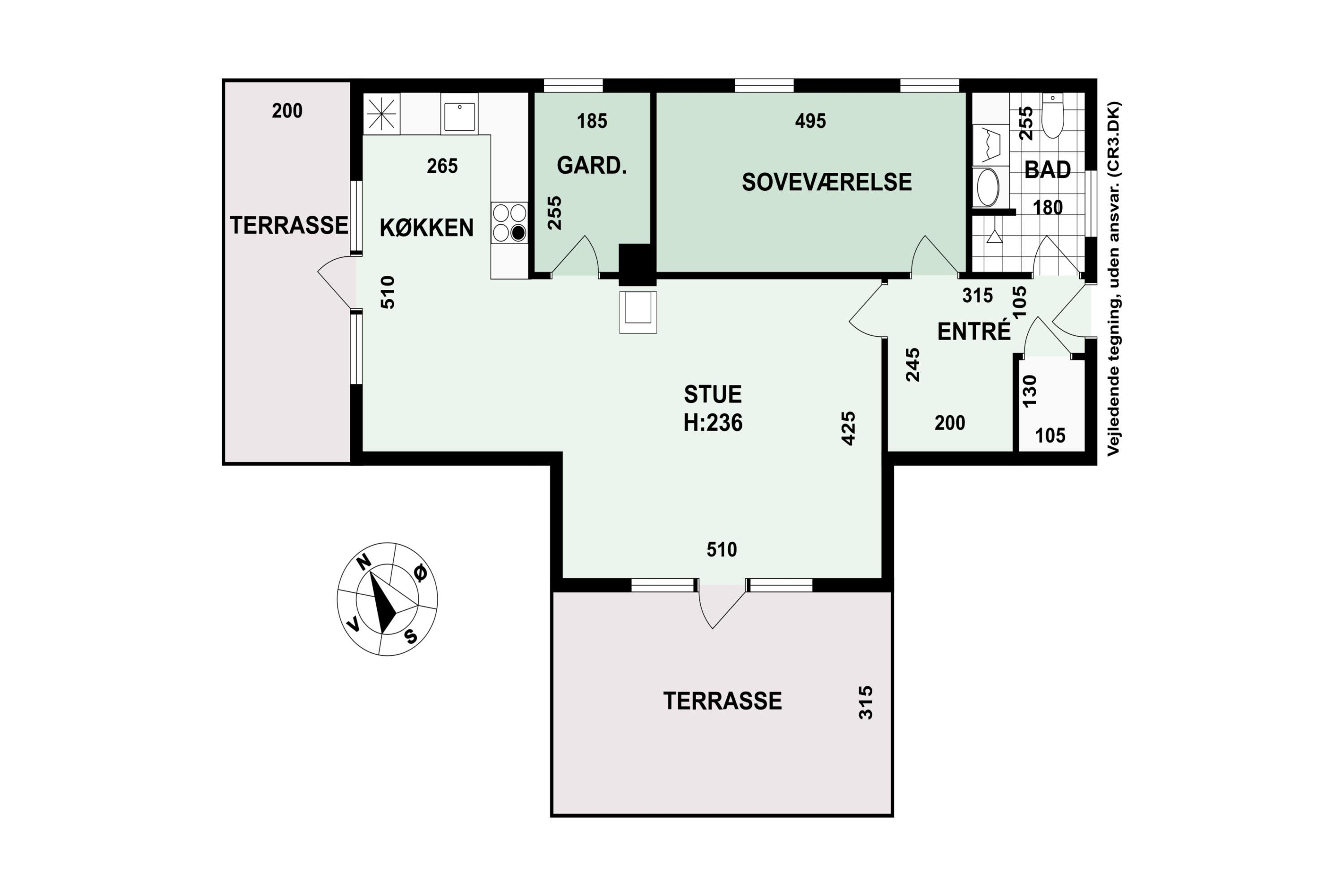 Plantegninger billede af Ravnsbækvej 3, 3100 Hornbæk
