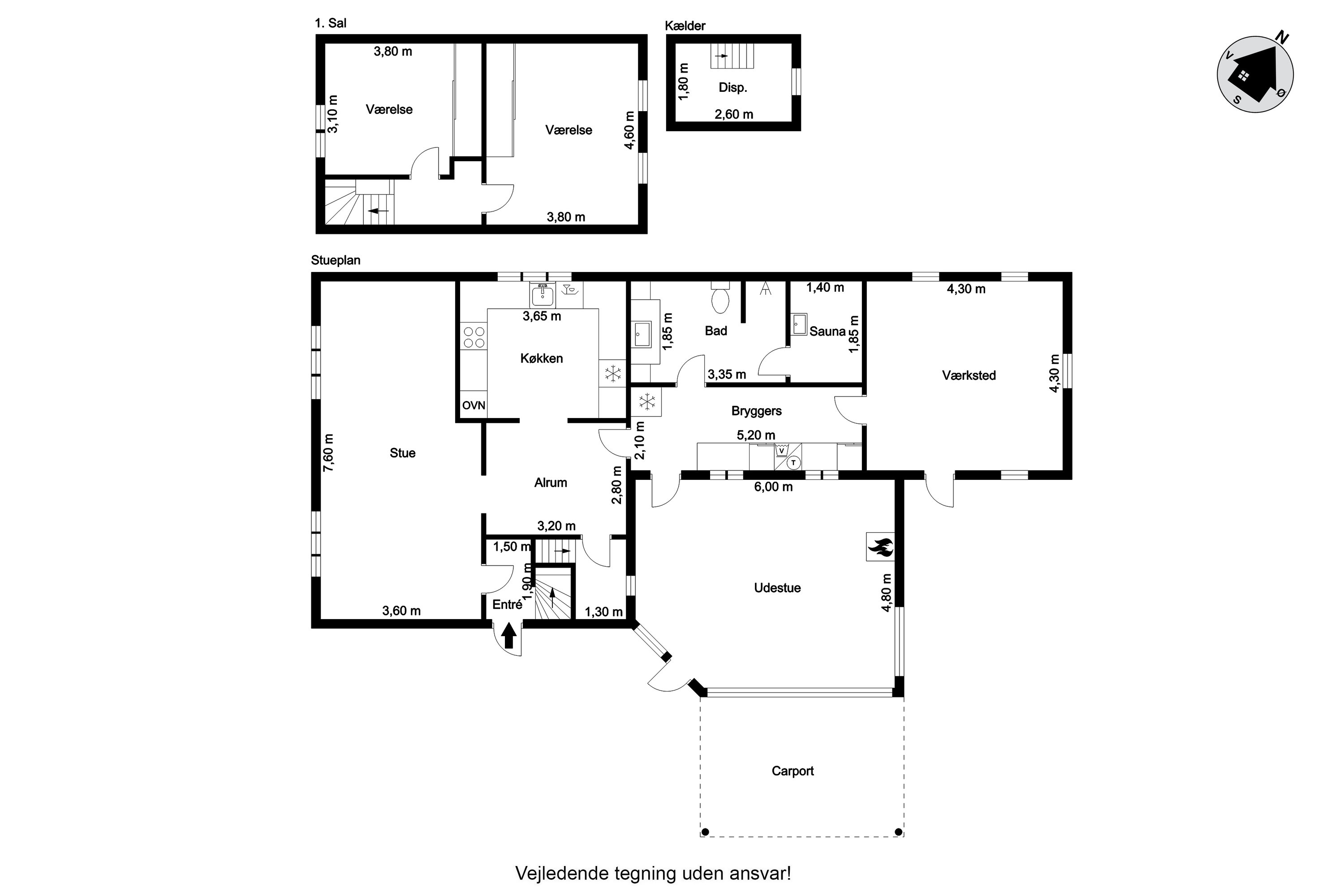 Plantegninger billede af Bandsbølvej 4, 6893 Hemmet