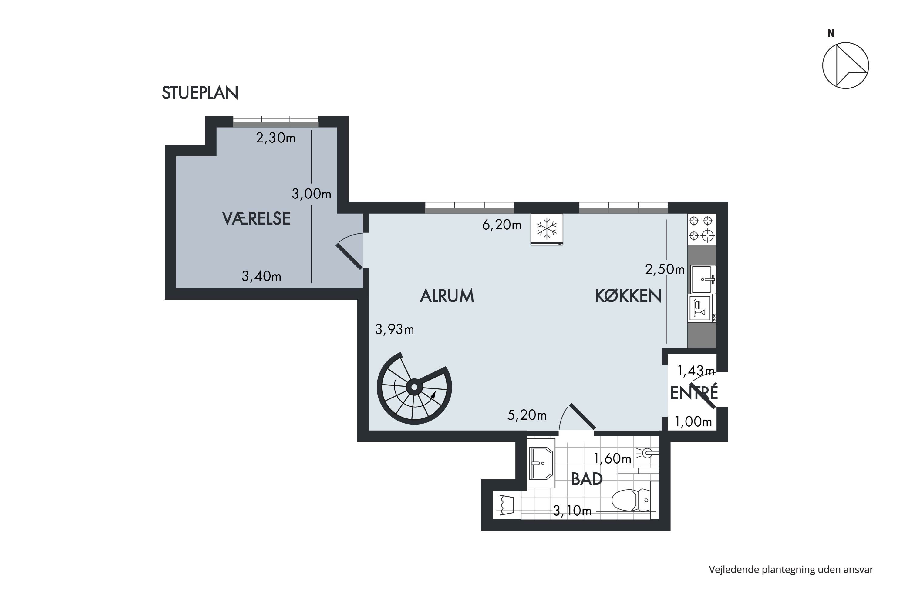 Plantegninger billede af Landsbygaden 30A, Sengeløse, 2630 Taastrup