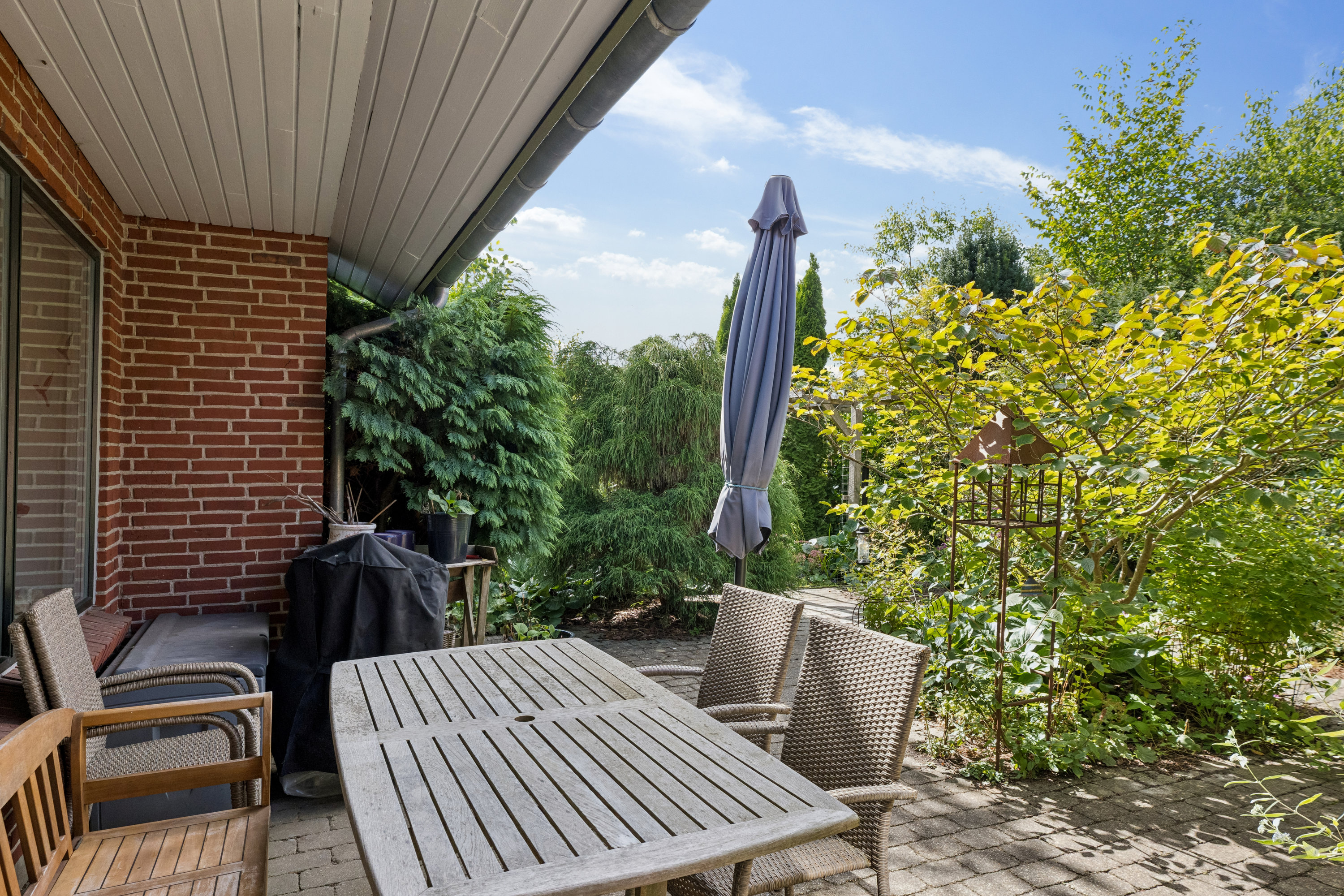 Fremhævet terrasse billede i fuldskærmstilstand. Billede af Vedelsvej 10, 6760 Ribe