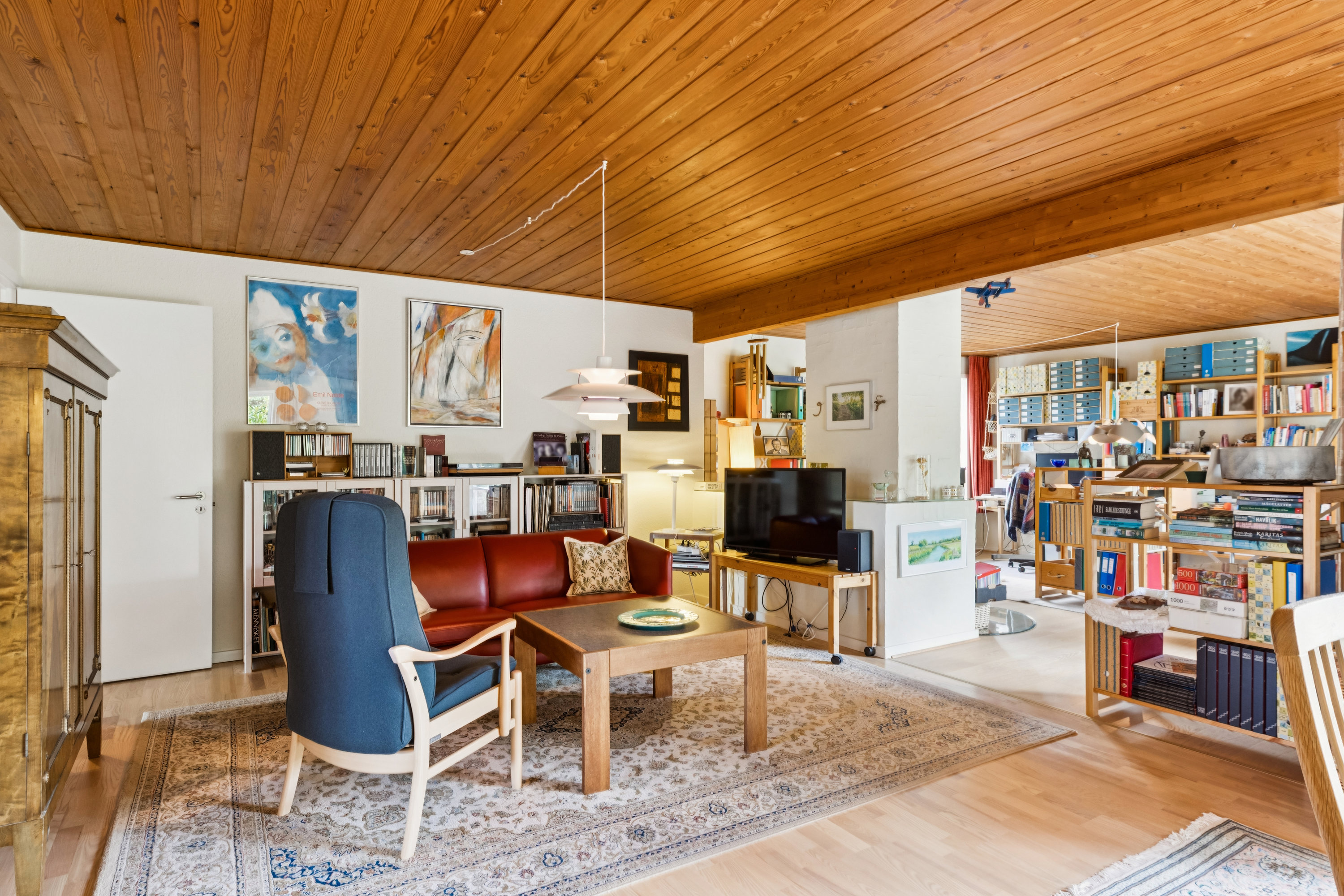 Fremhævet stue billede i fuldskærmstilstand. Billede af Vedelsvej 10, 6760 Ribe