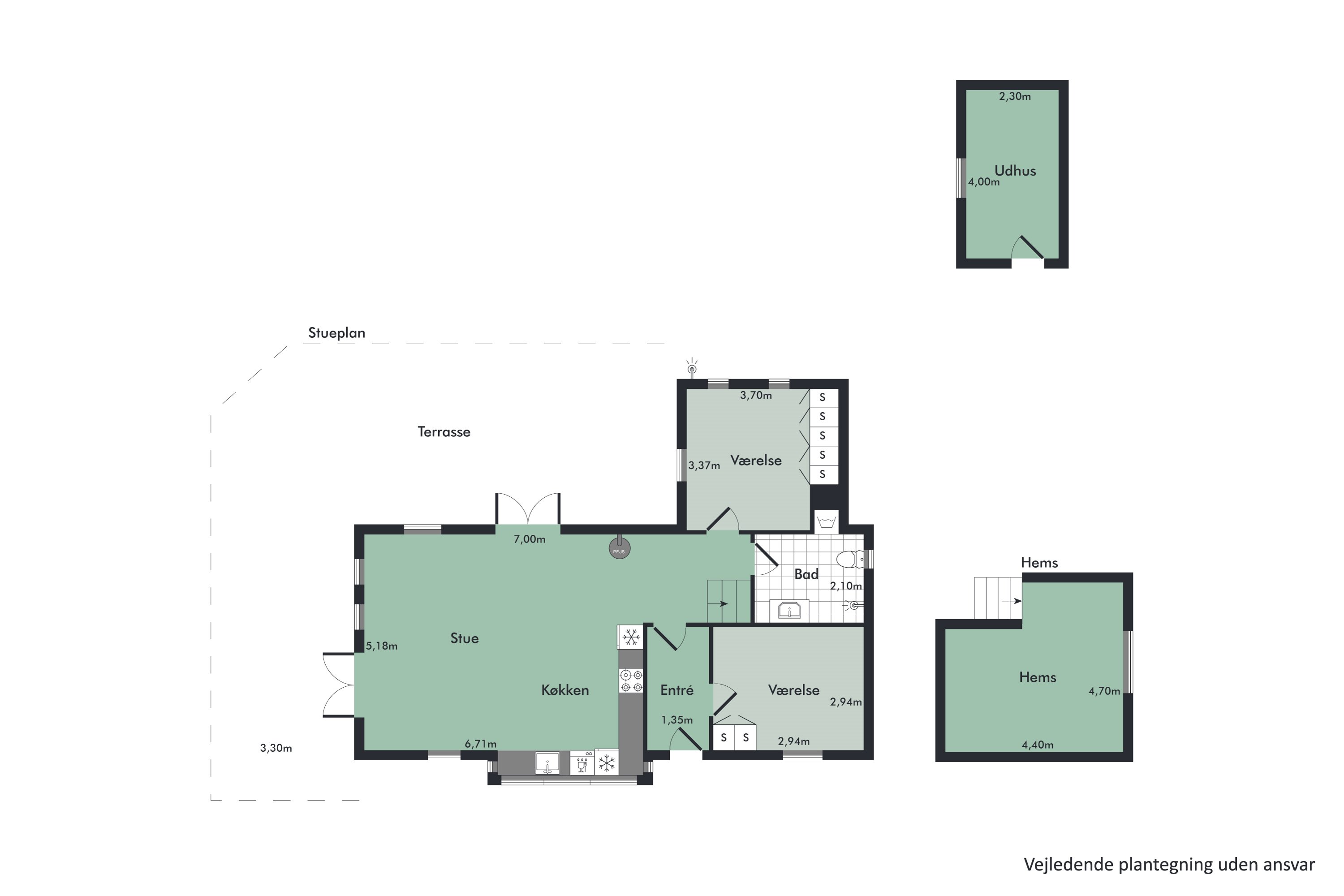 Plantegninger billede af Marsvej 11, 9370 Hals