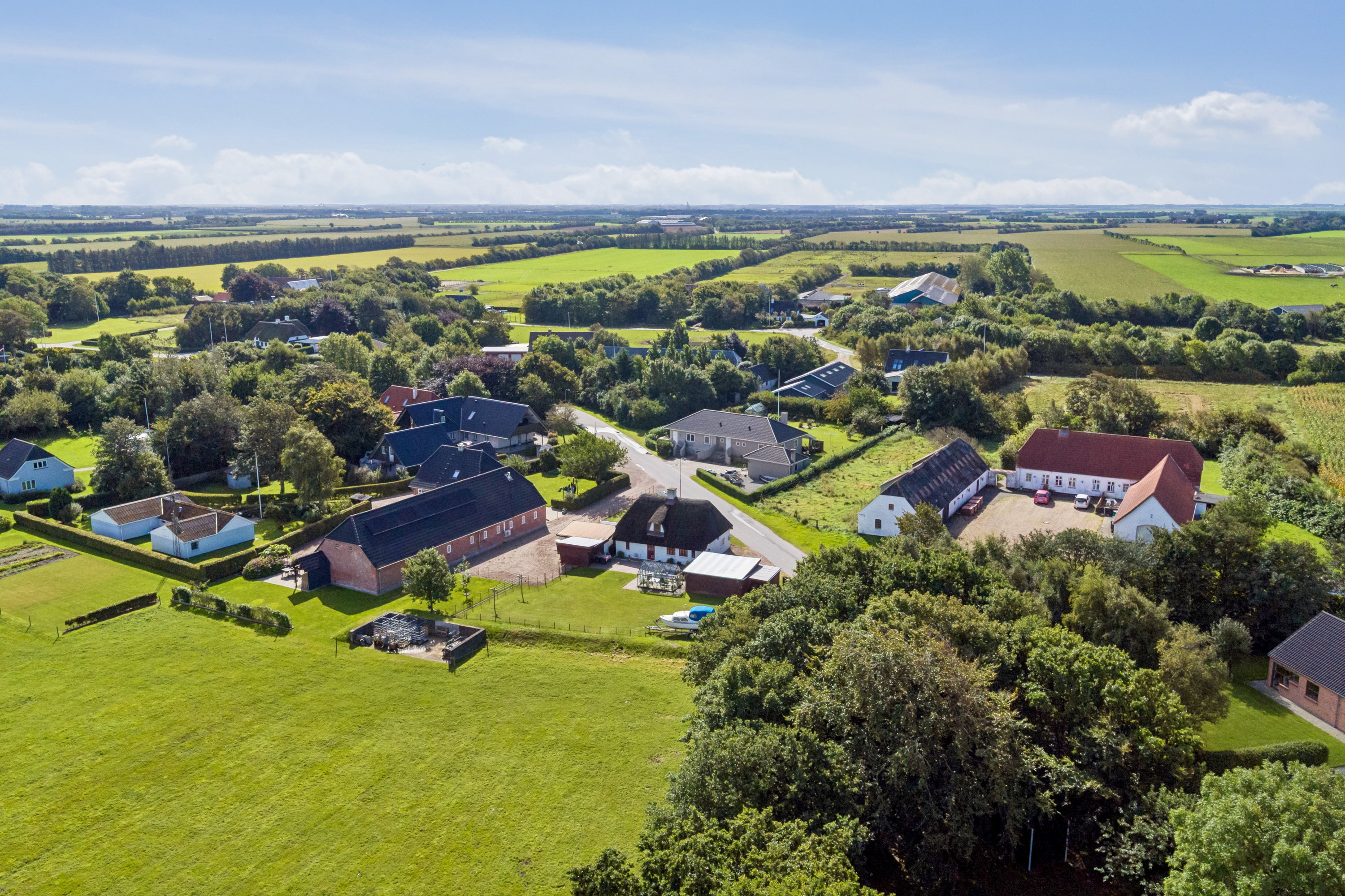 Fremhævet luftfoto billede i fuldskærmstilstand. Billede af Jedsted Klostervej 21, Jedsted, 6771 Gredstedbro