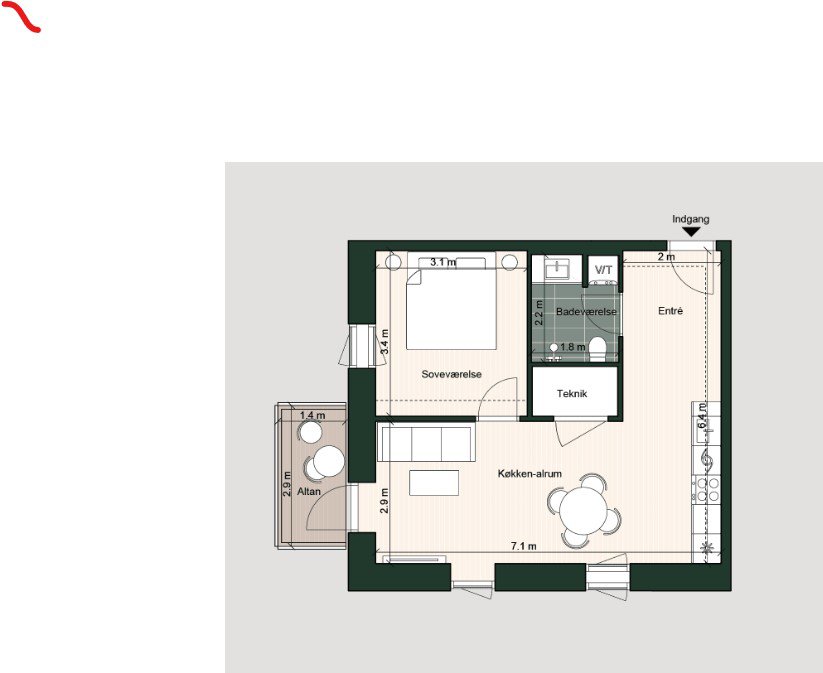 Plantegninger billede af Skibsbyggerstræde 1, 4. 2., 5000 Odense C