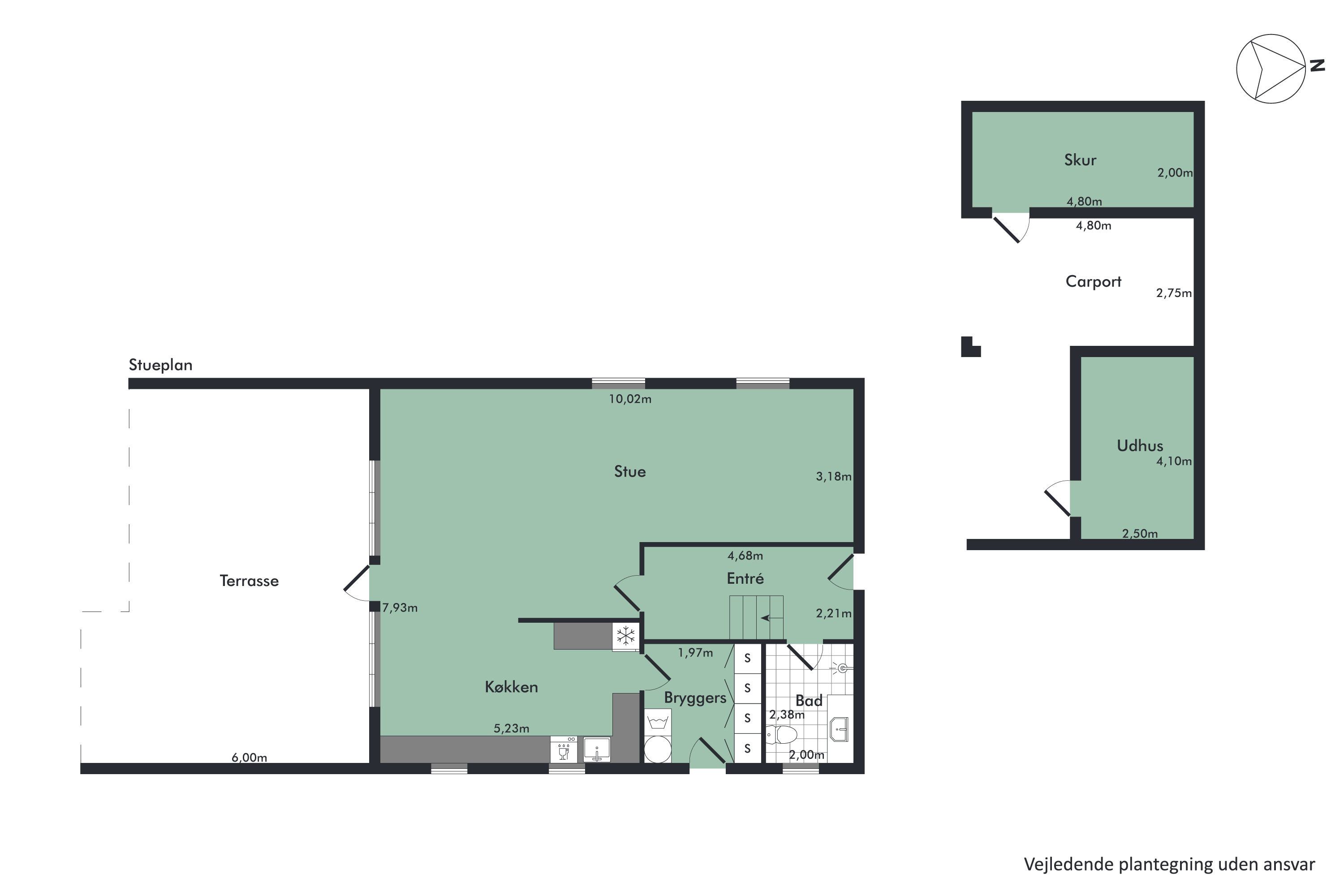 Plantegninger billede af Søndermarken 97, 9320 Hjallerup