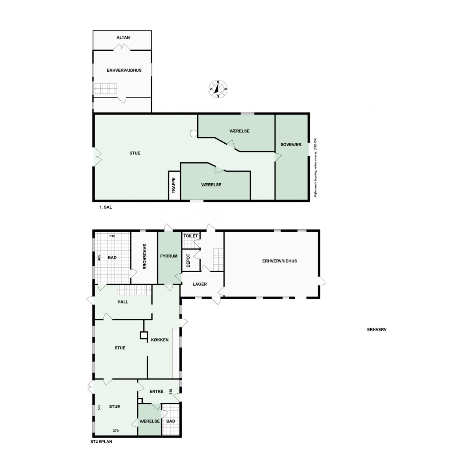 Plantegninger billede af Gurrevej 318, Gurre, 3000 Helsingør
