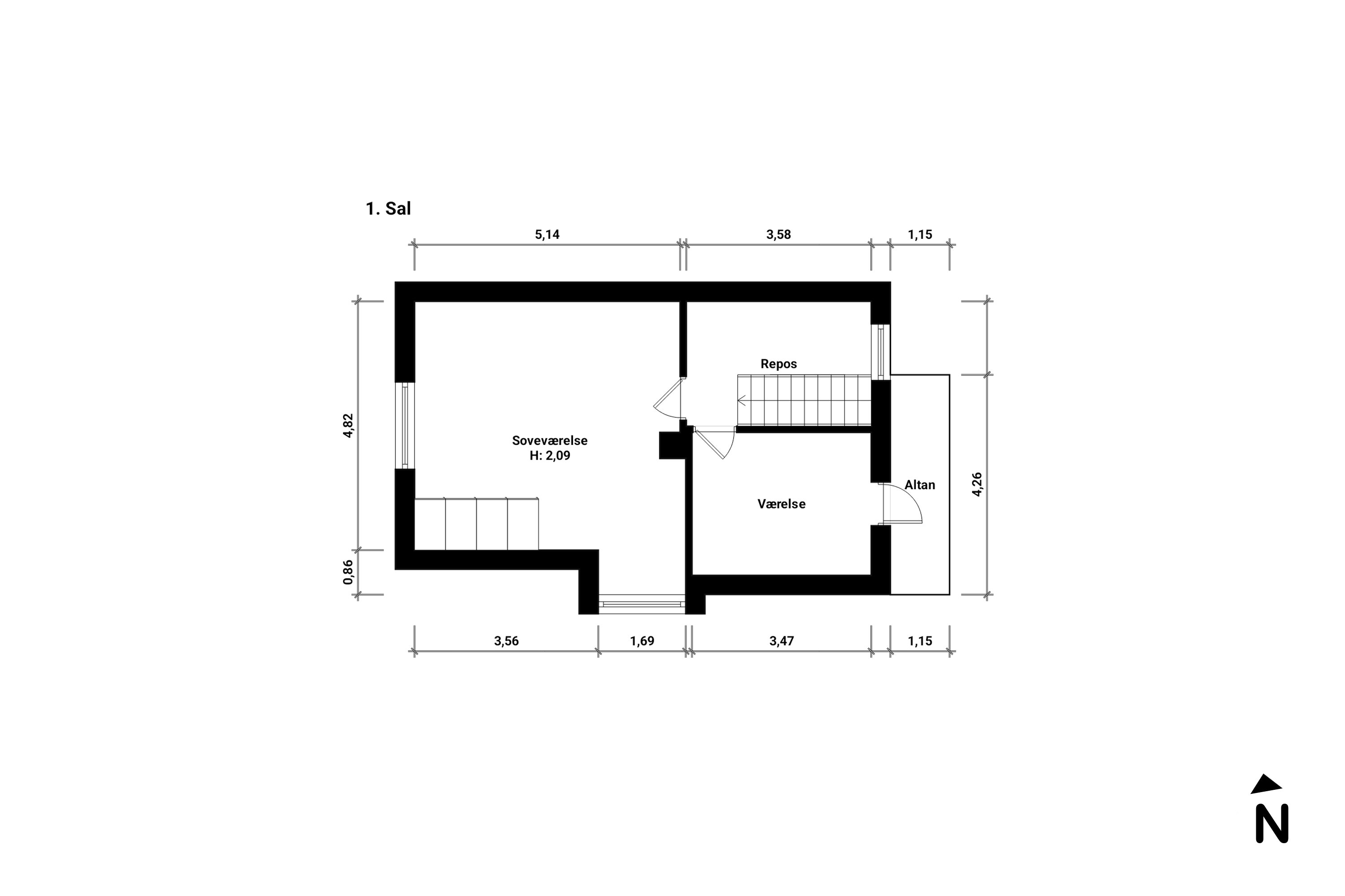 Plantegninger billede af Hesnæsvej 53, Moseby, 4871 Horbelev