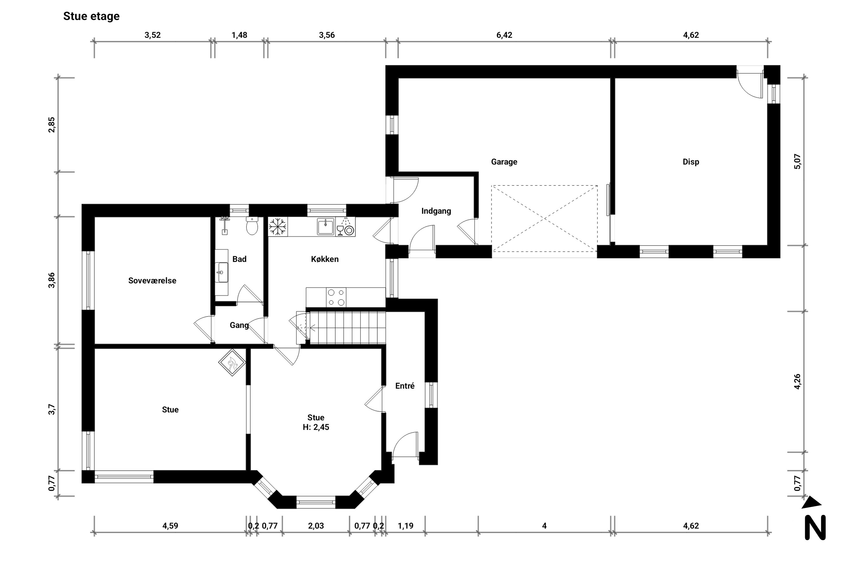 Plantegninger billede af Hesnæsvej 53, Moseby, 4871 Horbelev