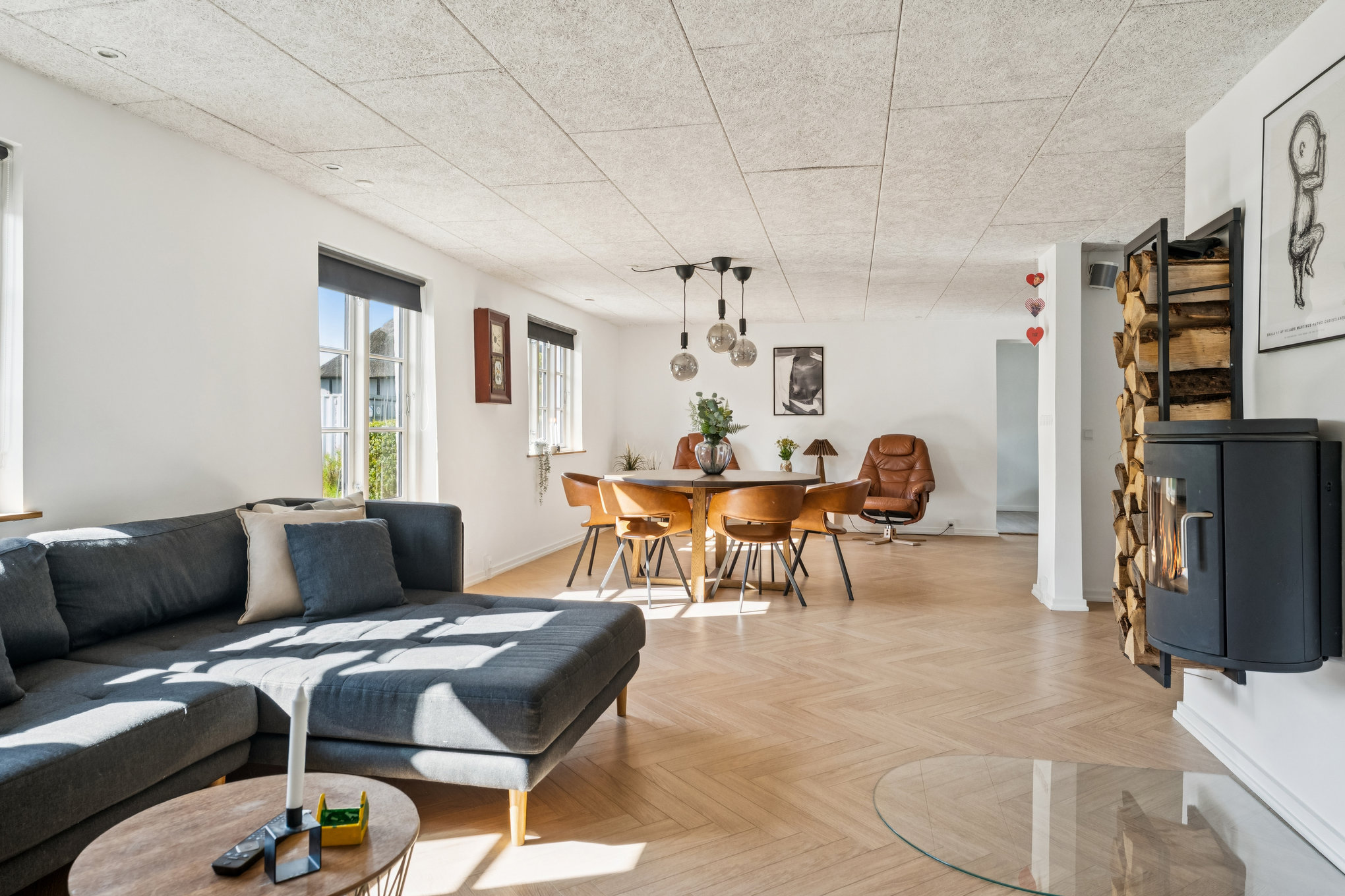 Fremhævet stue billede i fuldskærmstilstand. Billede af Bytoften 3, Over Fussing, 8920 Randers NV