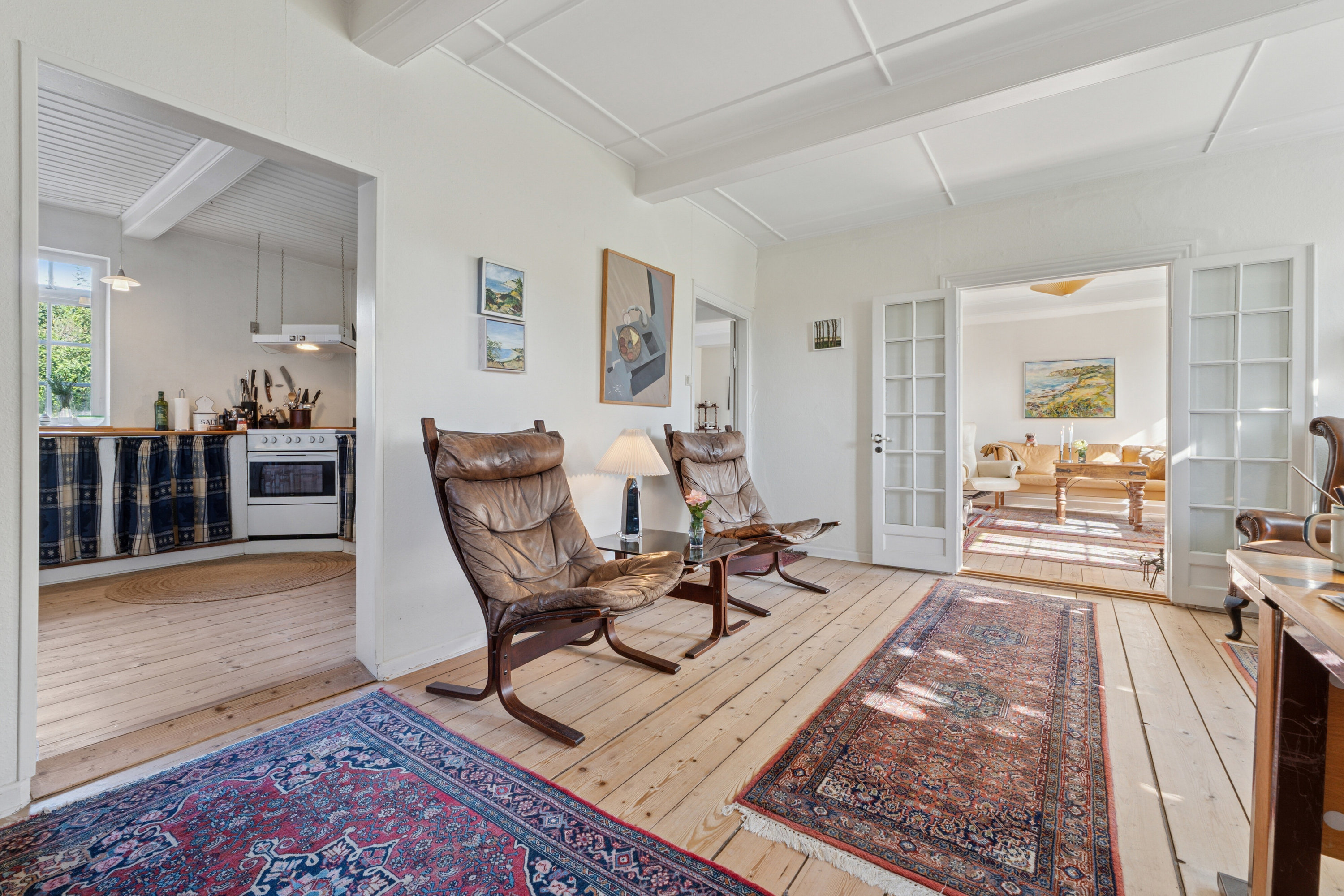 Fremhævet stue billede i fuldskærmstilstand. Billede af Skolevej 5, Tullebølle, 5953 Tranekær