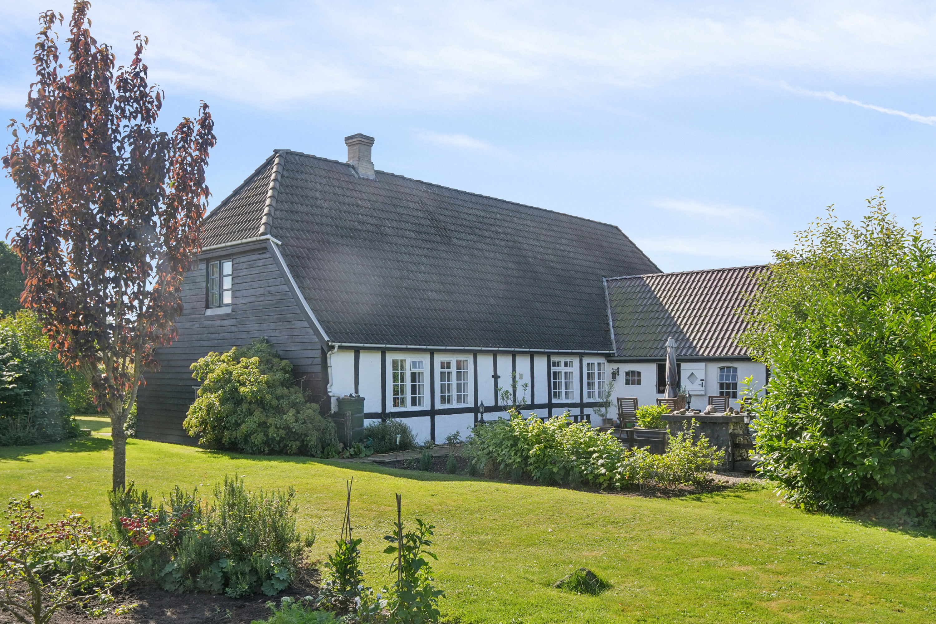 Fremhævet set fra haven billede i fuldskærmstilstand. Billede af Skolevej 5, Tullebølle, 5953 Tranekær