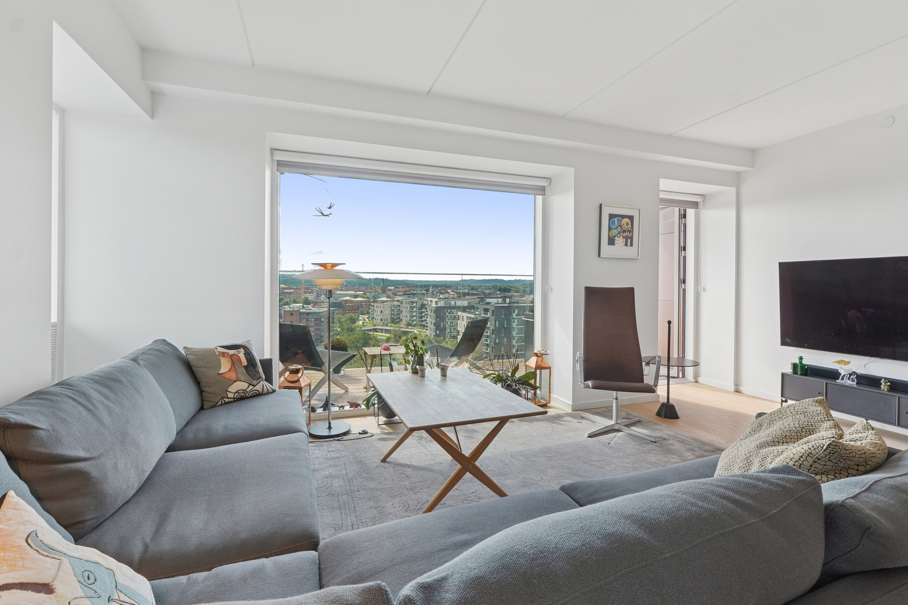 Fremhævet stue billede i fuldskærmstilstand. Billede af Papirfabrikken 52, 11. 2., 8600 Silkeborg