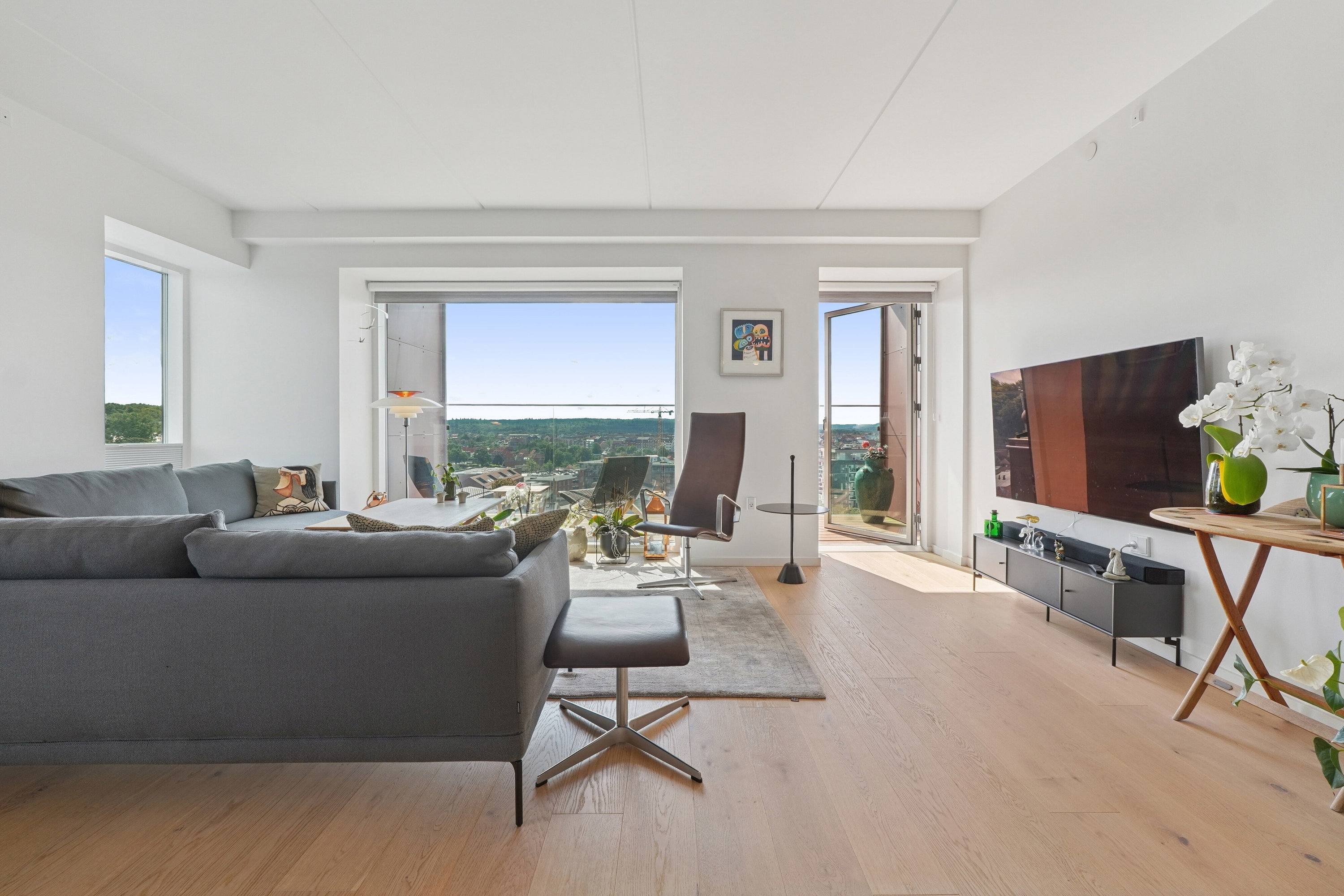 Fremhævet stue billede i fuldskærmstilstand. Billede af Papirfabrikken 52, 11. 2., 8600 Silkeborg