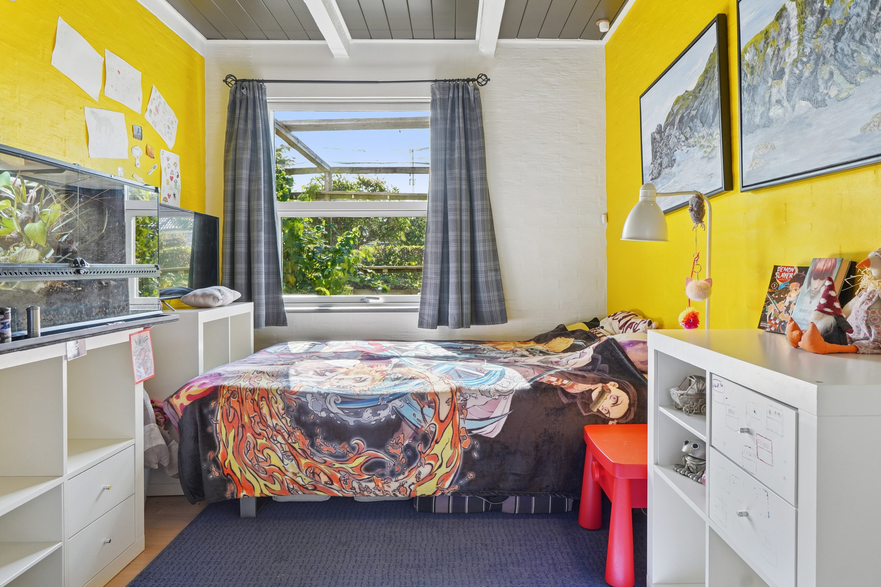 Fremhævet soveværelse billede i fuldskærmstilstand. Billede af Per Kirkebys Vej 1, 7430 Ikast