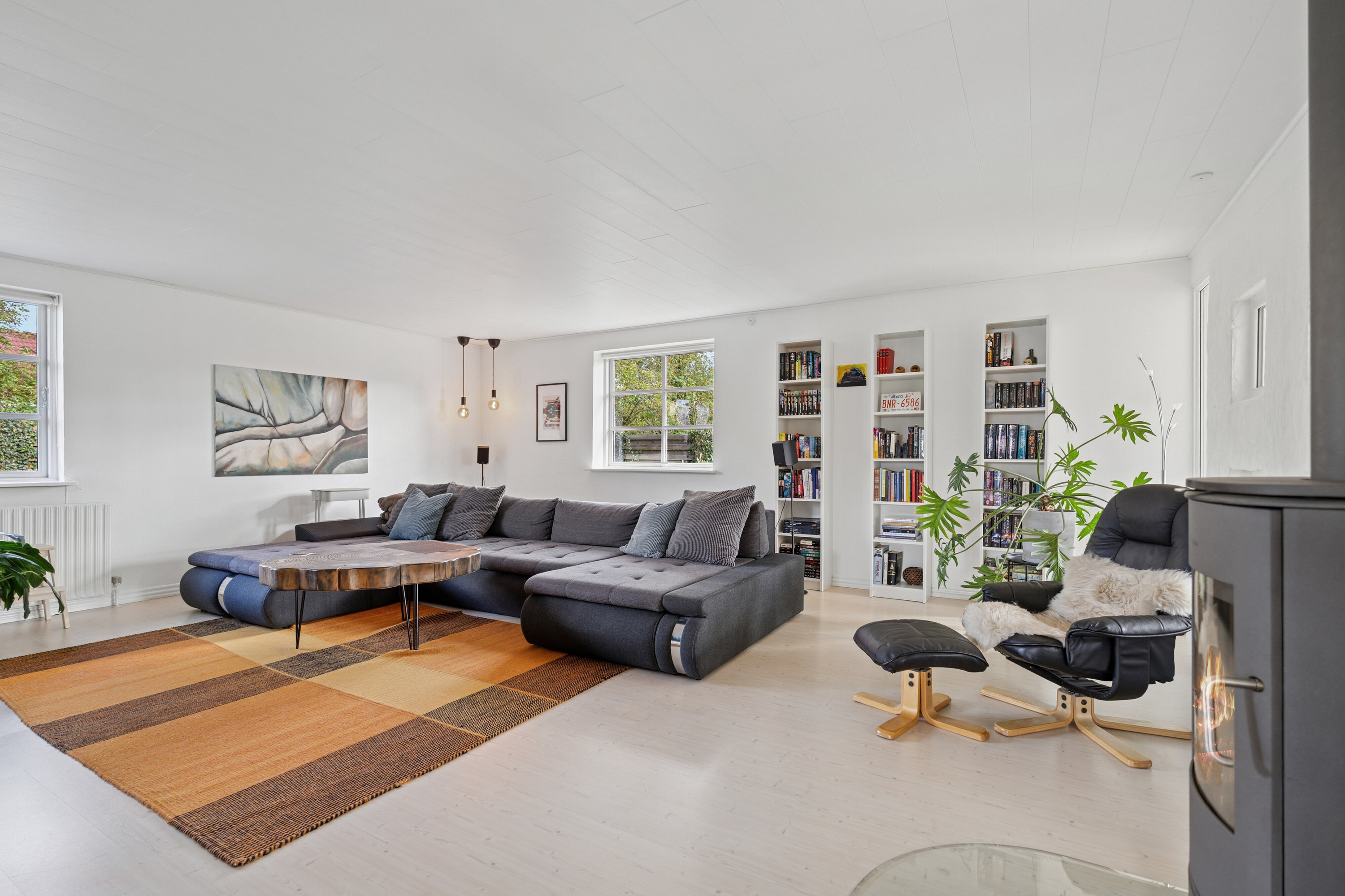 Fremhævet stue billede i fuldskærmstilstand. Billede af Akacieparken 44, 7430 Ikast