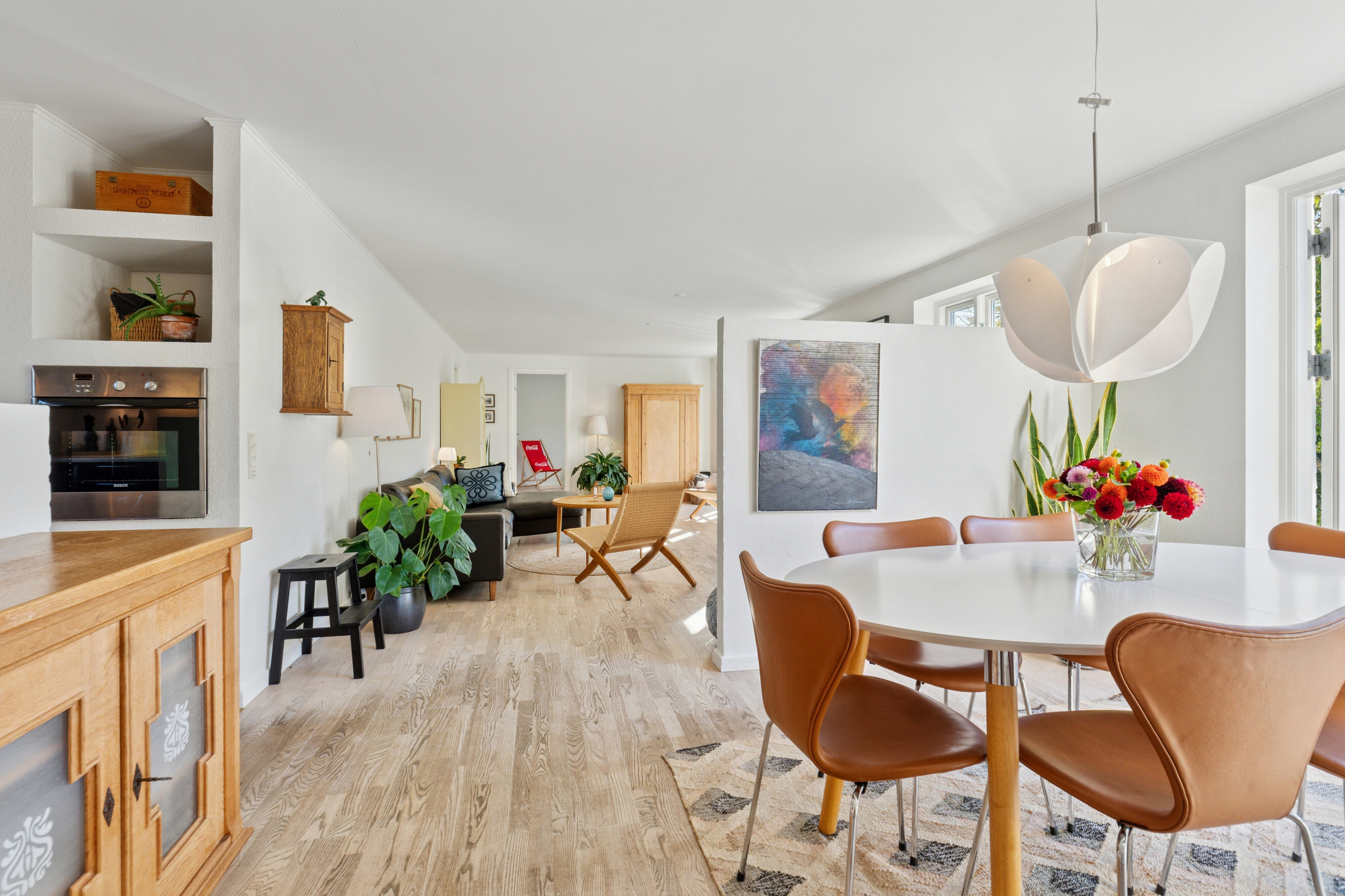 Fremhævet stue billede i fuldskærmstilstand. Billede af Vædderen 30, Egense, 5700 Svendborg