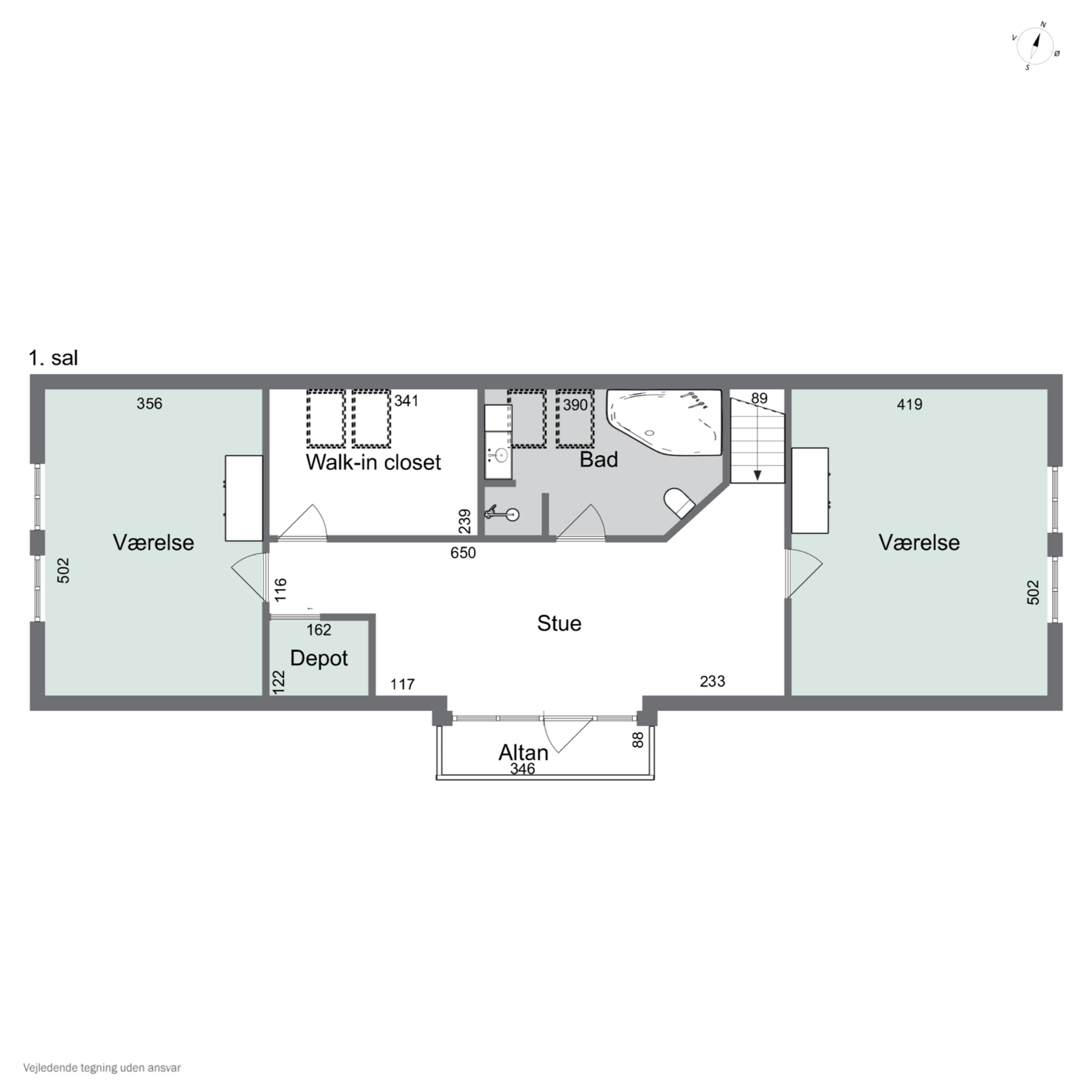 Plantegninger billede af Vædderen 30, Egense, 5700 Svendborg