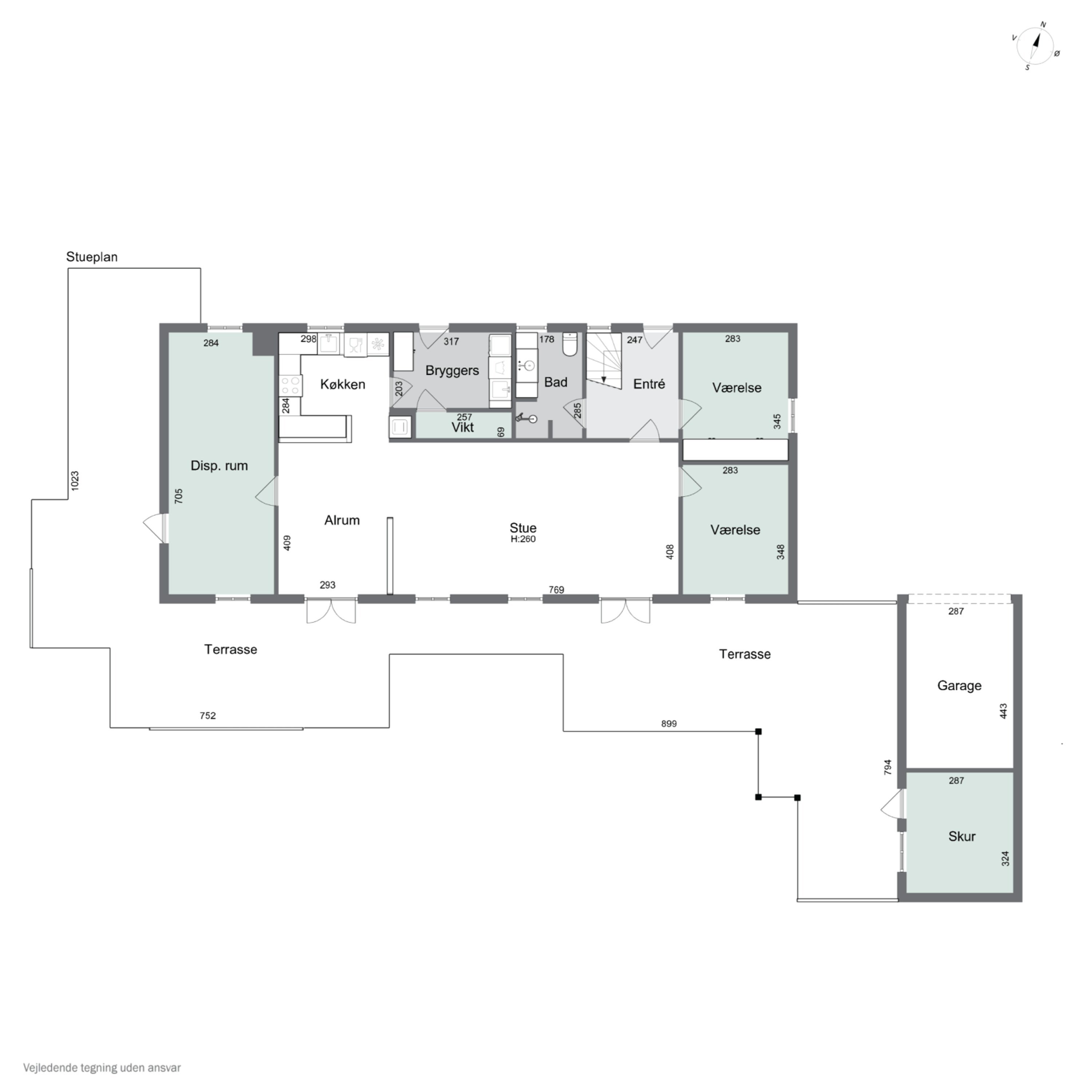 Plantegninger billede af Vædderen 30, Egense, 5700 Svendborg