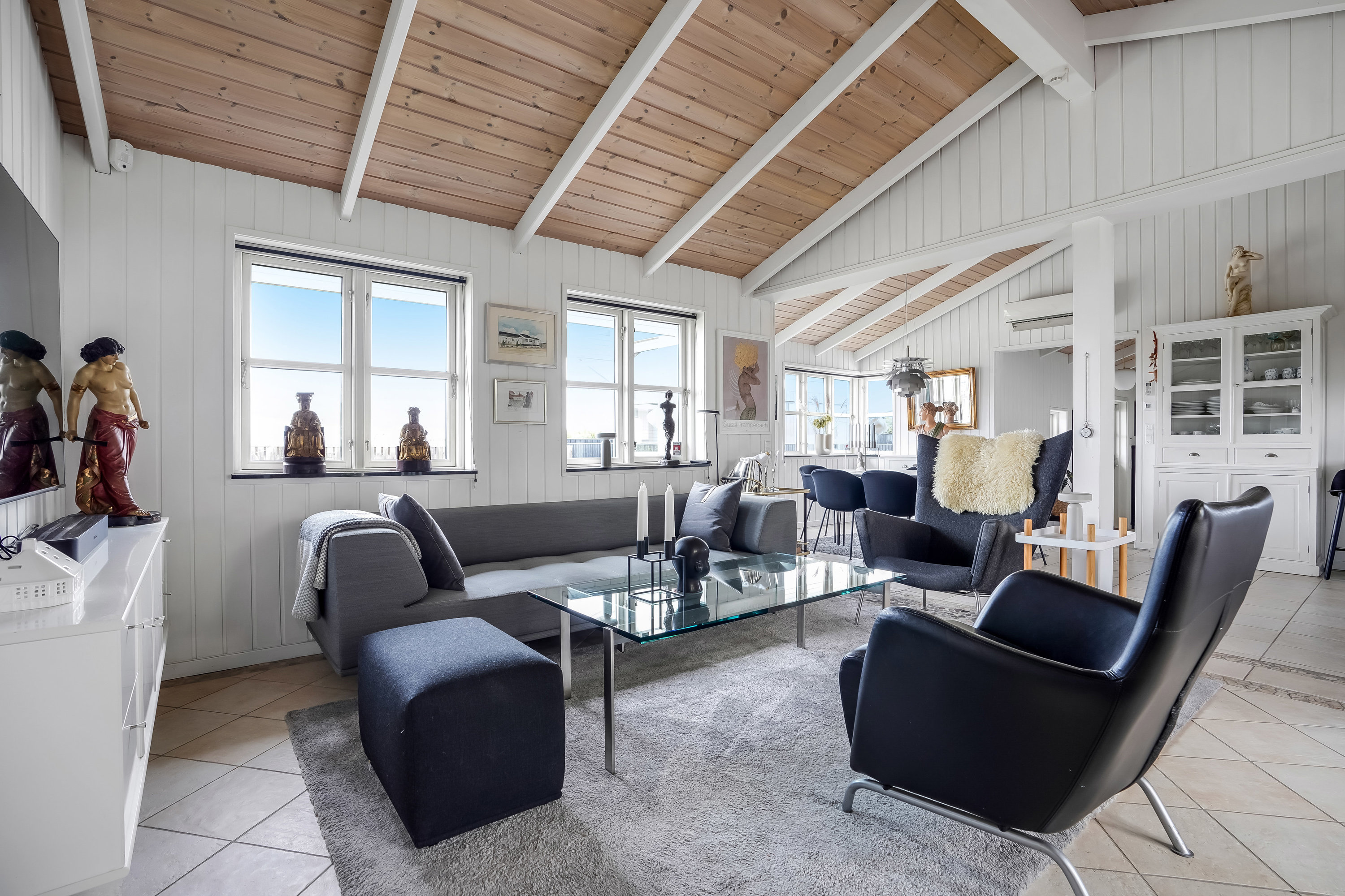 Fremhævet stue billede i fuldskærmstilstand. Billede af Østre Strandvej 93, Hasmark Strand, 5450 Otterup