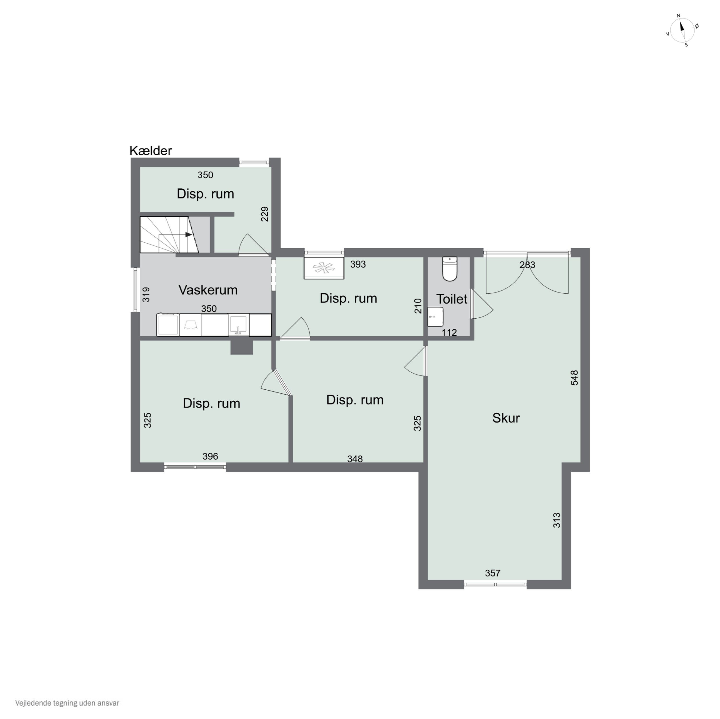Fremhævet kælder billede i fuldskærmstilstand. Billede af Midtervang 1, 6630 Rødding