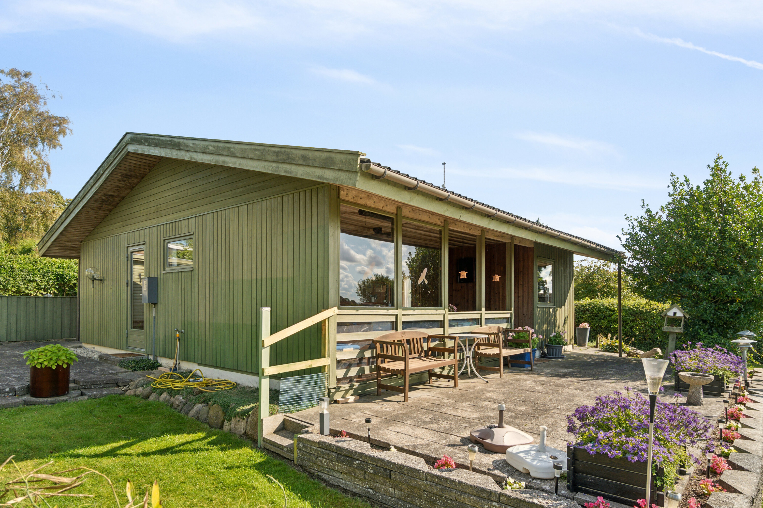 Fremhævet terrasse billede i fuldskærmstilstand. Billede af Gudrun Børresensvej 18, Ejby, 4070 Kirke Hyllinge