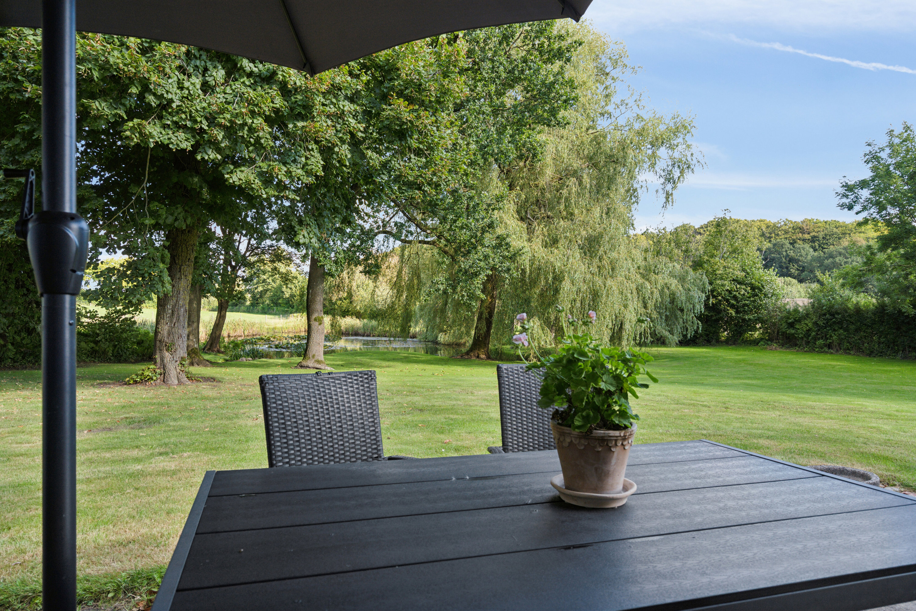 Fremhævet terrasse billede i fuldskærmstilstand. Billede af Rudmevej 132A, Rudme, 5750 Ringe