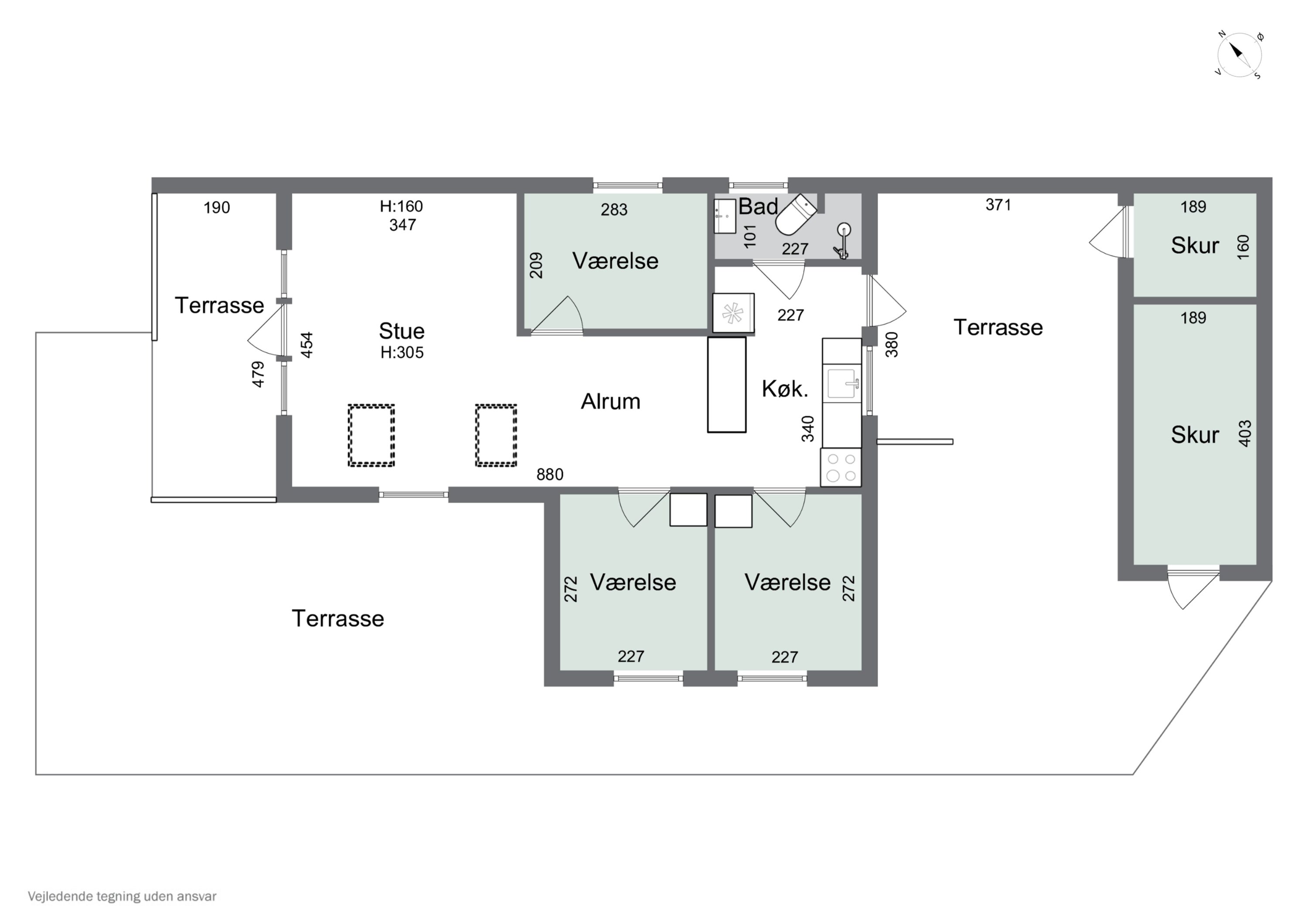 Plantegninger billede af Lyngvej 203B, Jyderup Lyng, 4560 Vig