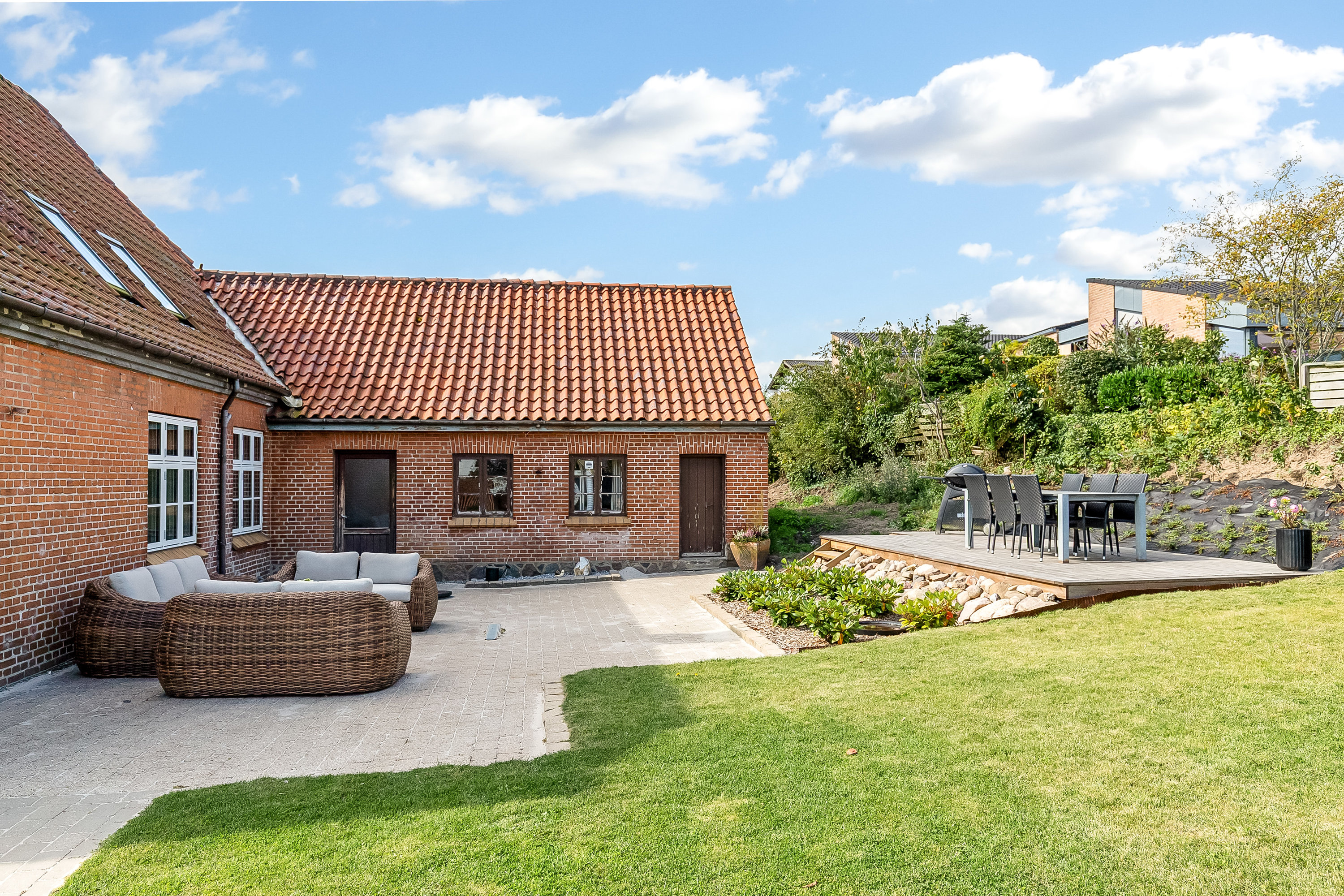 Fremhævet terrasse billede i fuldskærmstilstand. Billede af Kirkegade 4, Gårslev, 7080 Børkop