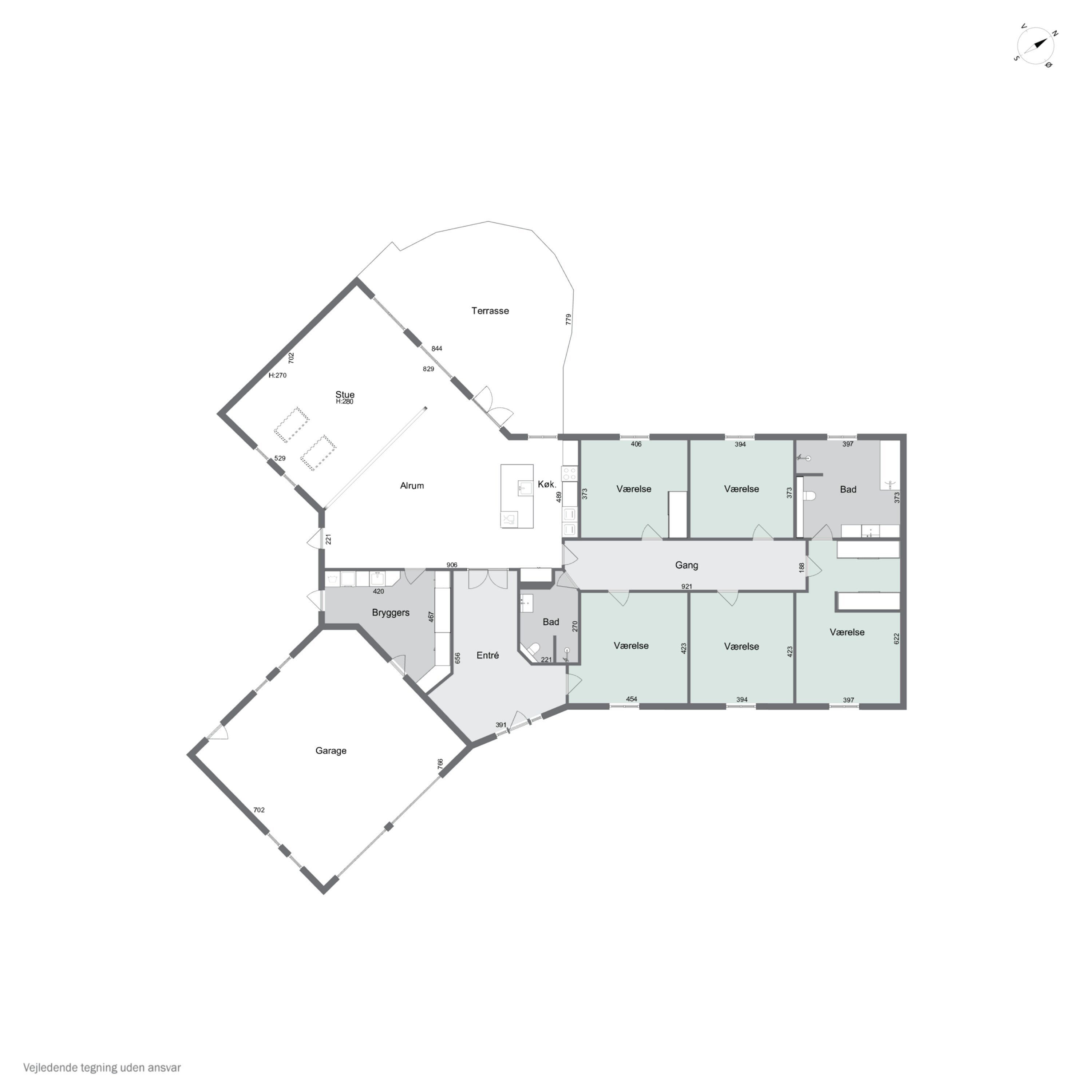 Plantegninger billede af Mosegårdvej 6, Balslev, 5592 Ejby