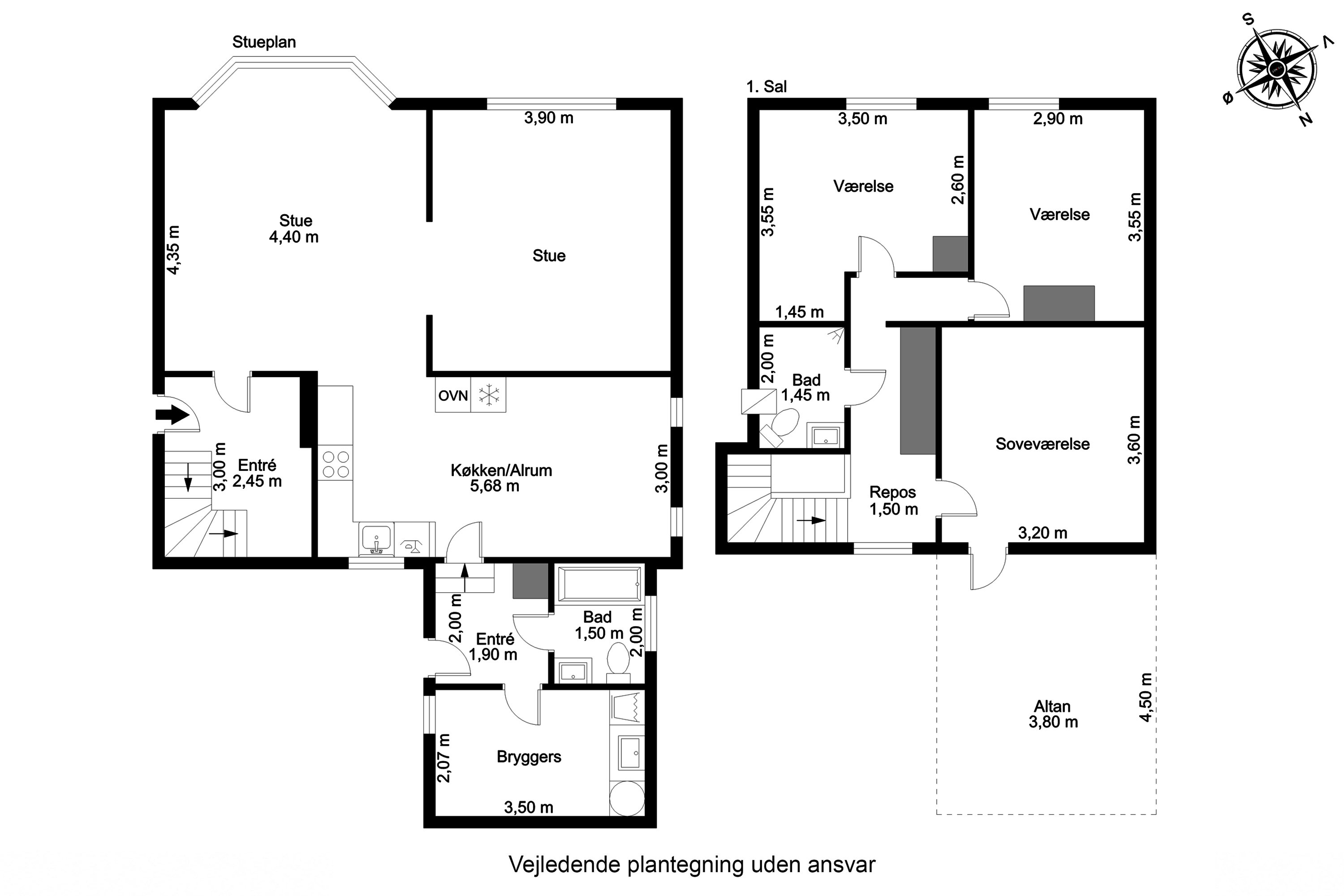 Plantegninger billede af Skolegade 10, 7171 Uldum