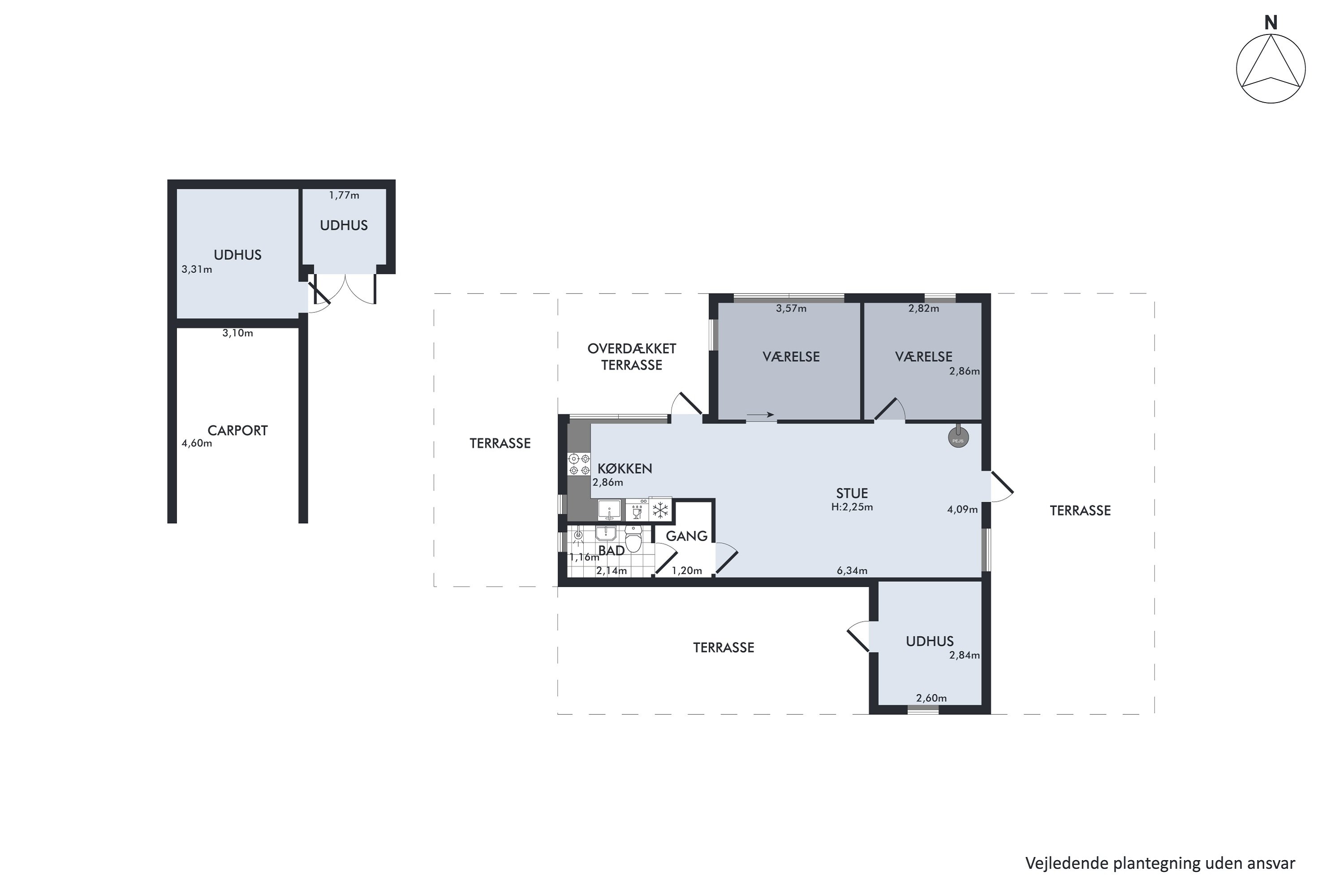 Plantegninger billede af Egholmvej 11, Bønnerup Strand, 8585 Glesborg