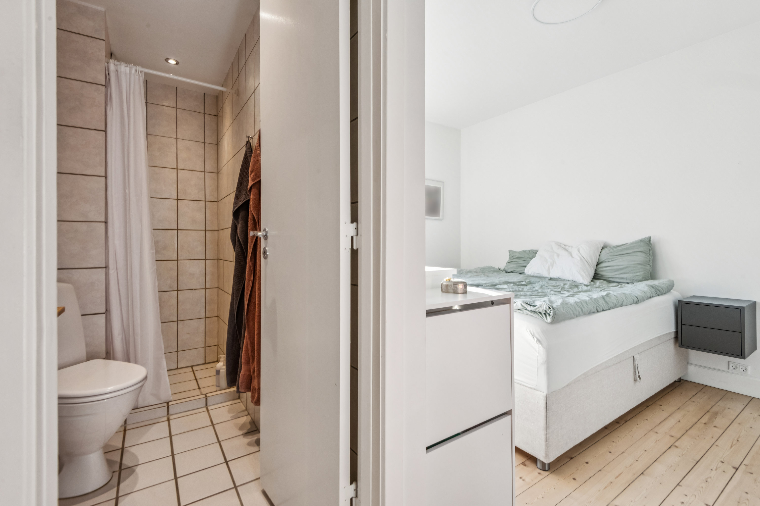 Fremhævet badeværelse billede i fuldskærmstilstand. Billede af Islandsgade 5, 2. th., 9000 Aalborg