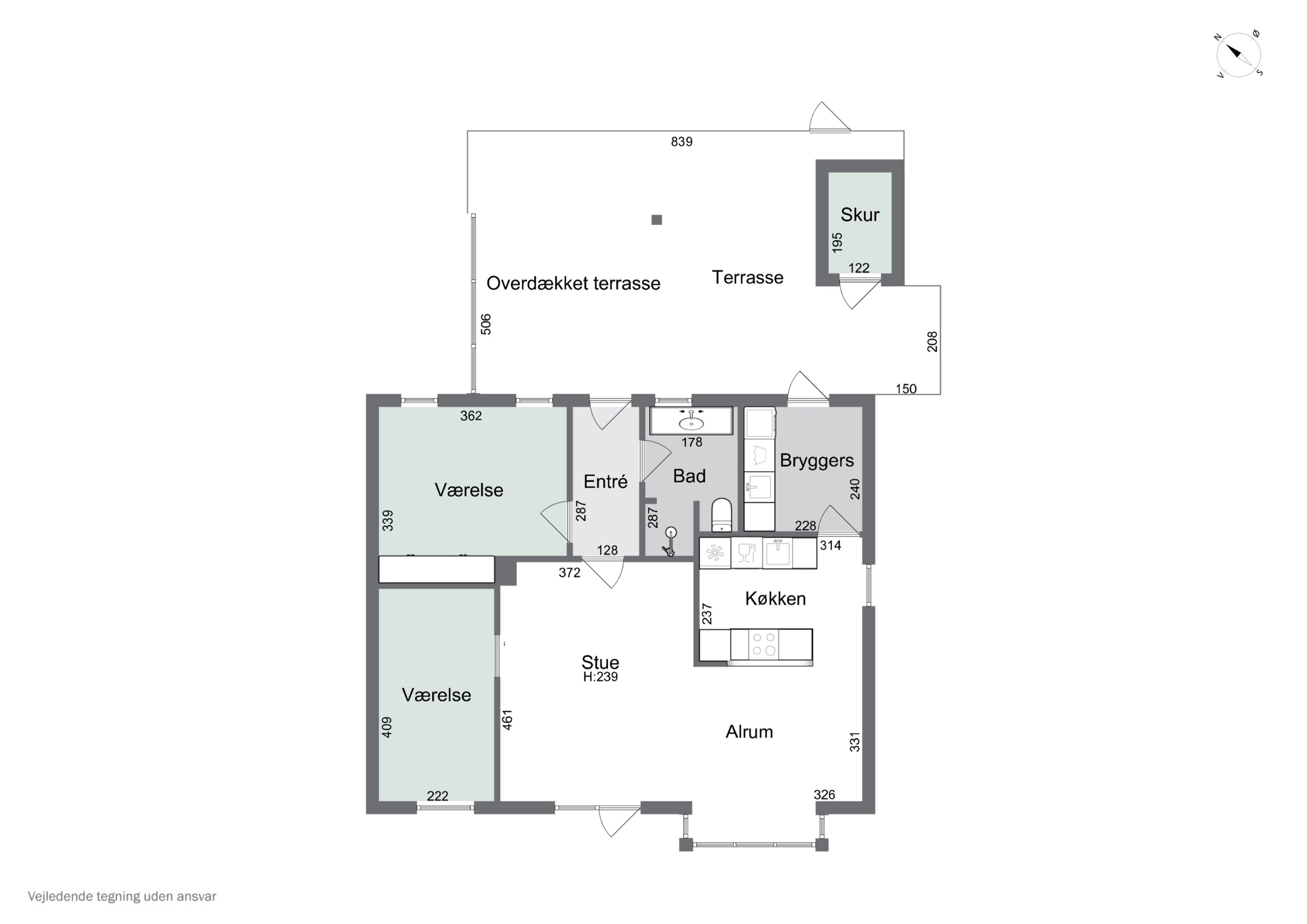 Plantegninger billede af Hvenekildeløkken 338, Seden, 5240 Odense NØ