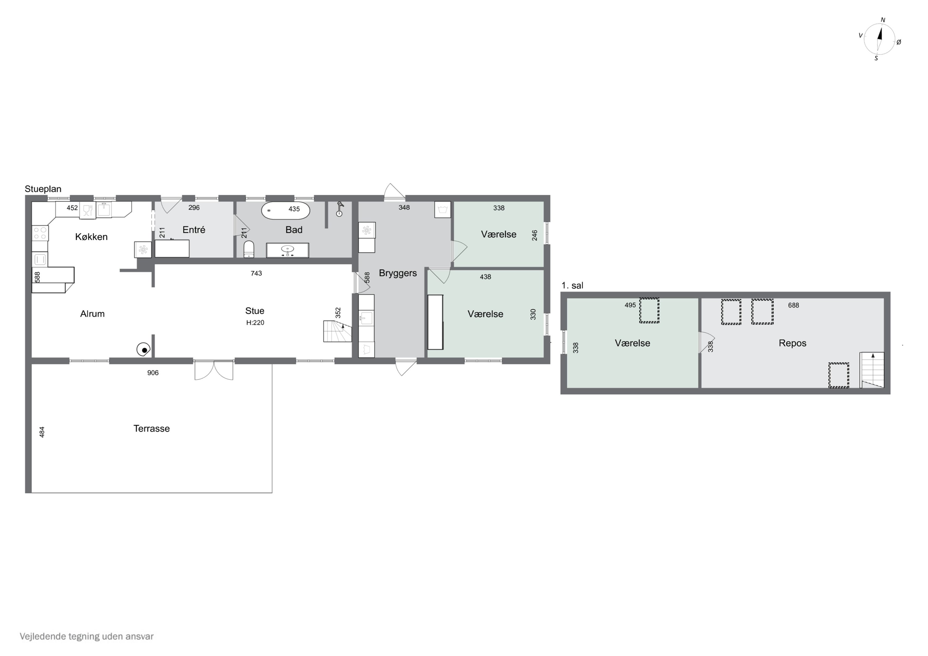 Plantegninger billede af Stokholmvej 146, 9870 Sindal