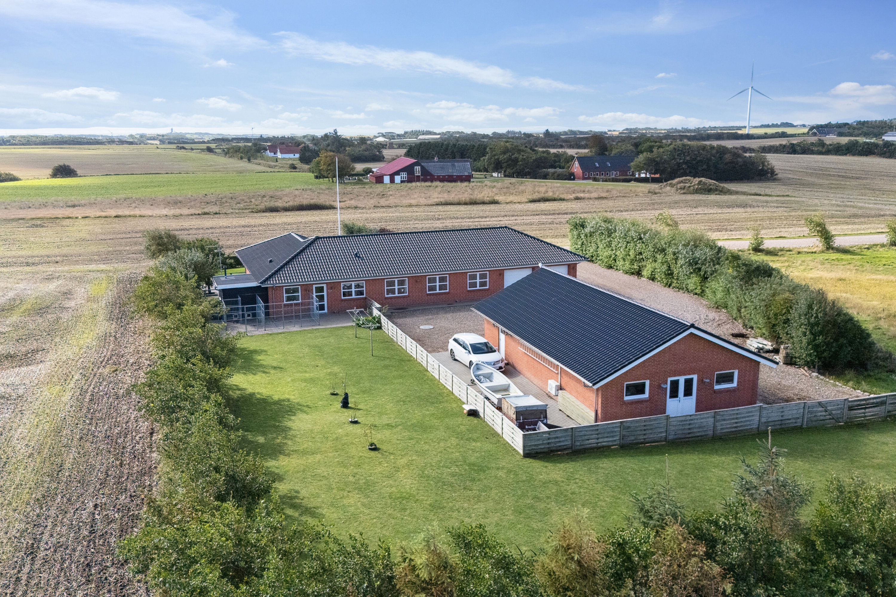 Fremhævet luftfoto billede i fuldskærmstilstand. Billede af Refstorpvej 3, 7760 Hurup Thy