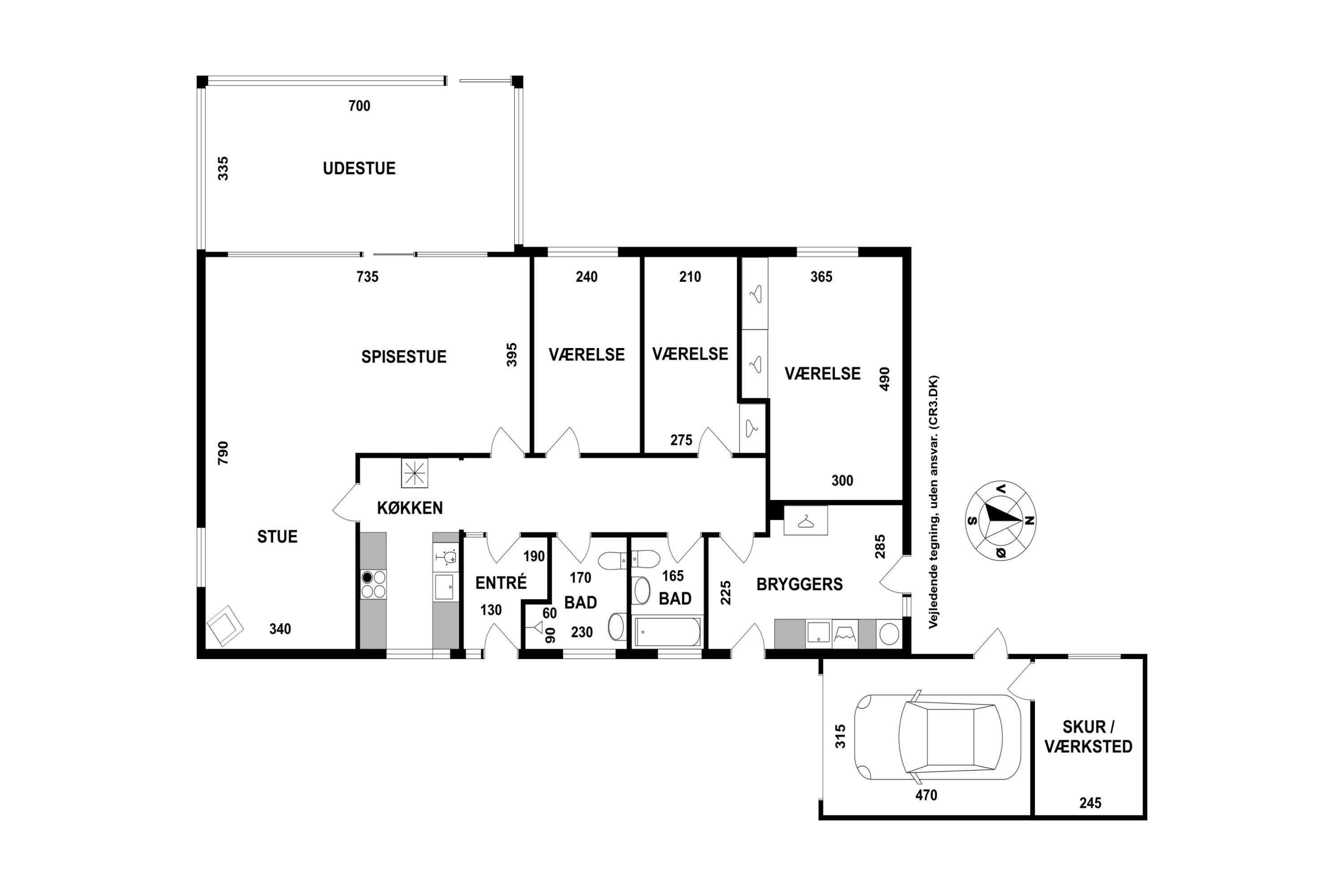 Plantegninger billede af Hyldevej 5, Solrød, 2680 Solrød Strand