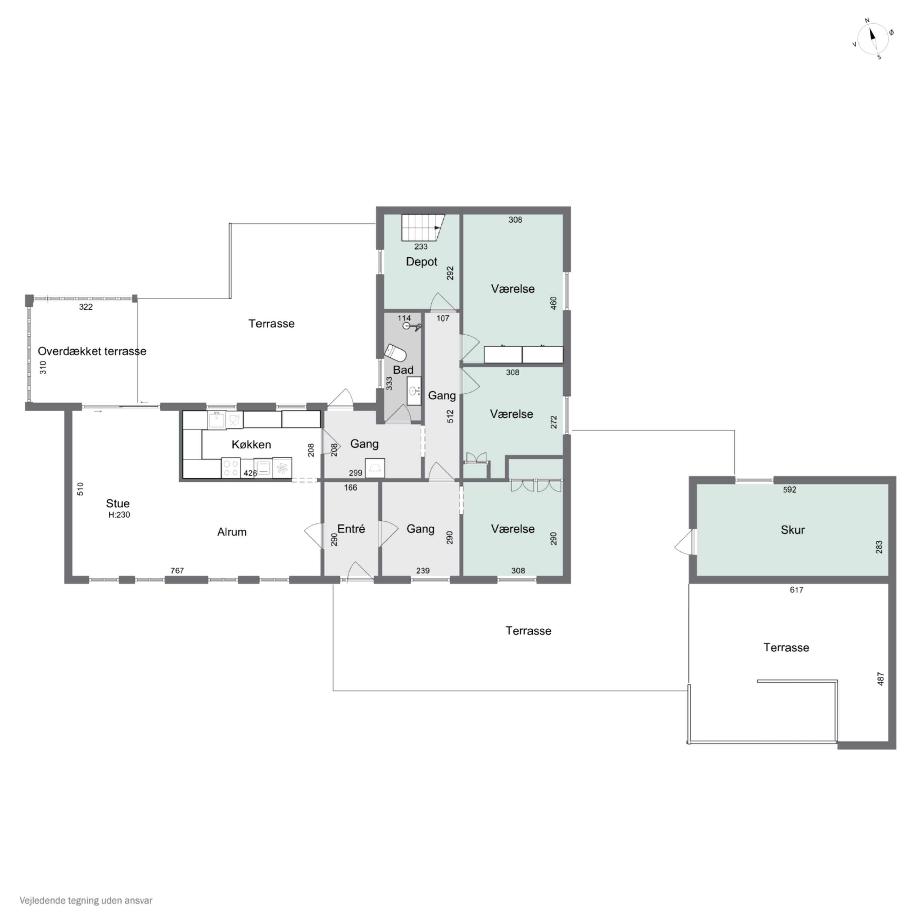 Plantegninger billede af Landevejen 79, Tuse, 4532 Gislinge