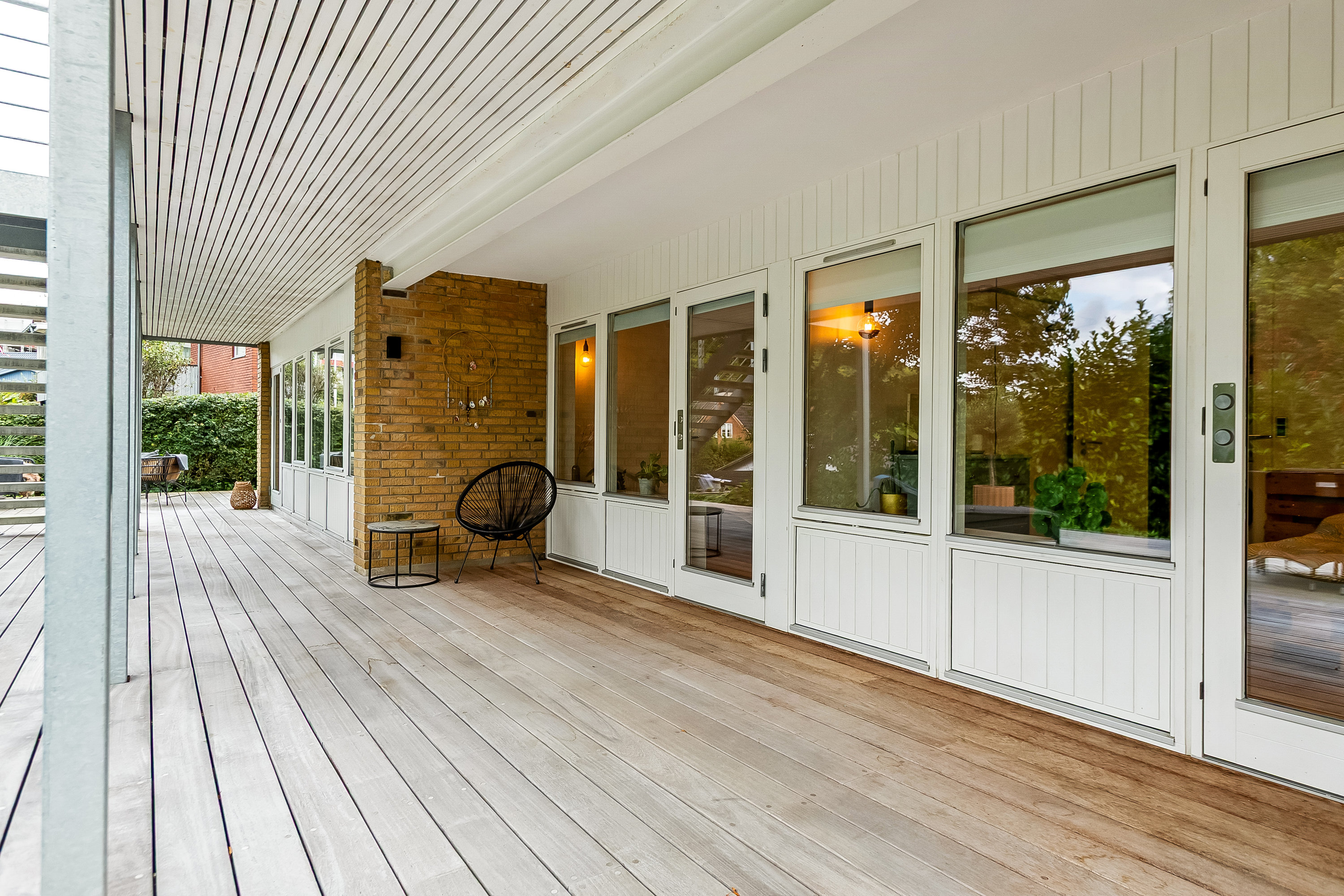 Fremhævet terrasse billede i fuldskærmstilstand. Billede af Viemosevej 5C, Bredballe, 7120 Vejle Øst