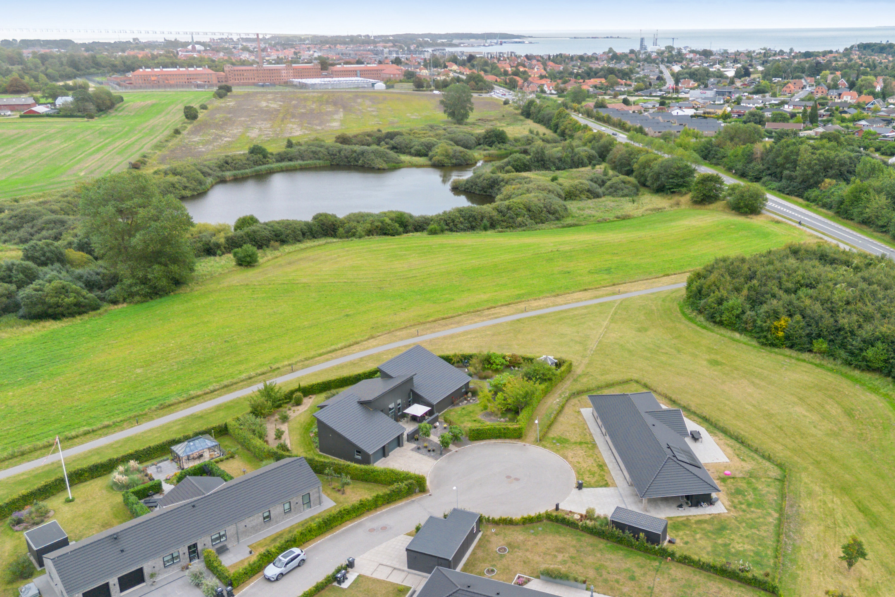 Fremhævet luftfoto billede i fuldskærmstilstand. Billede af Løbegangen 116, 5800 Nyborg