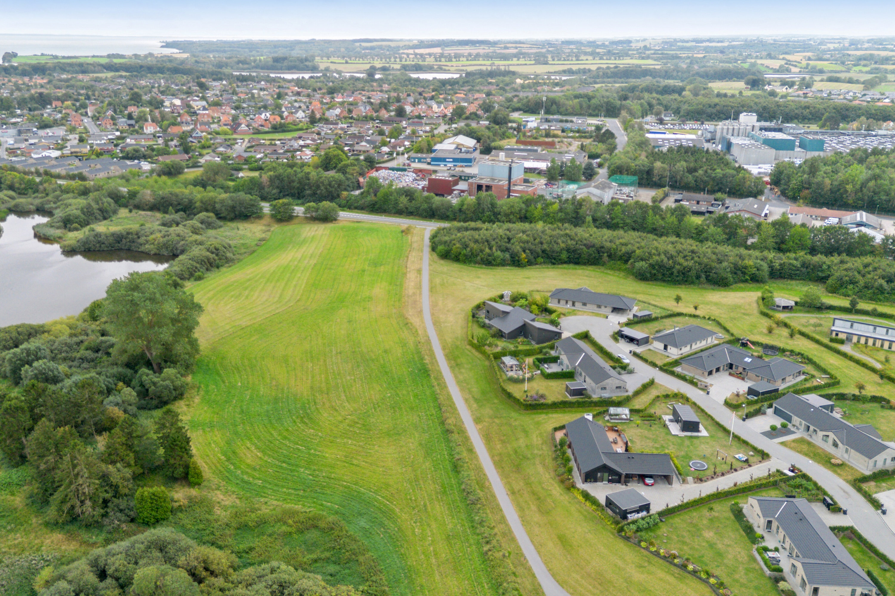 Fremhævet luftfoto billede i fuldskærmstilstand. Billede af Løbegangen 116, 5800 Nyborg