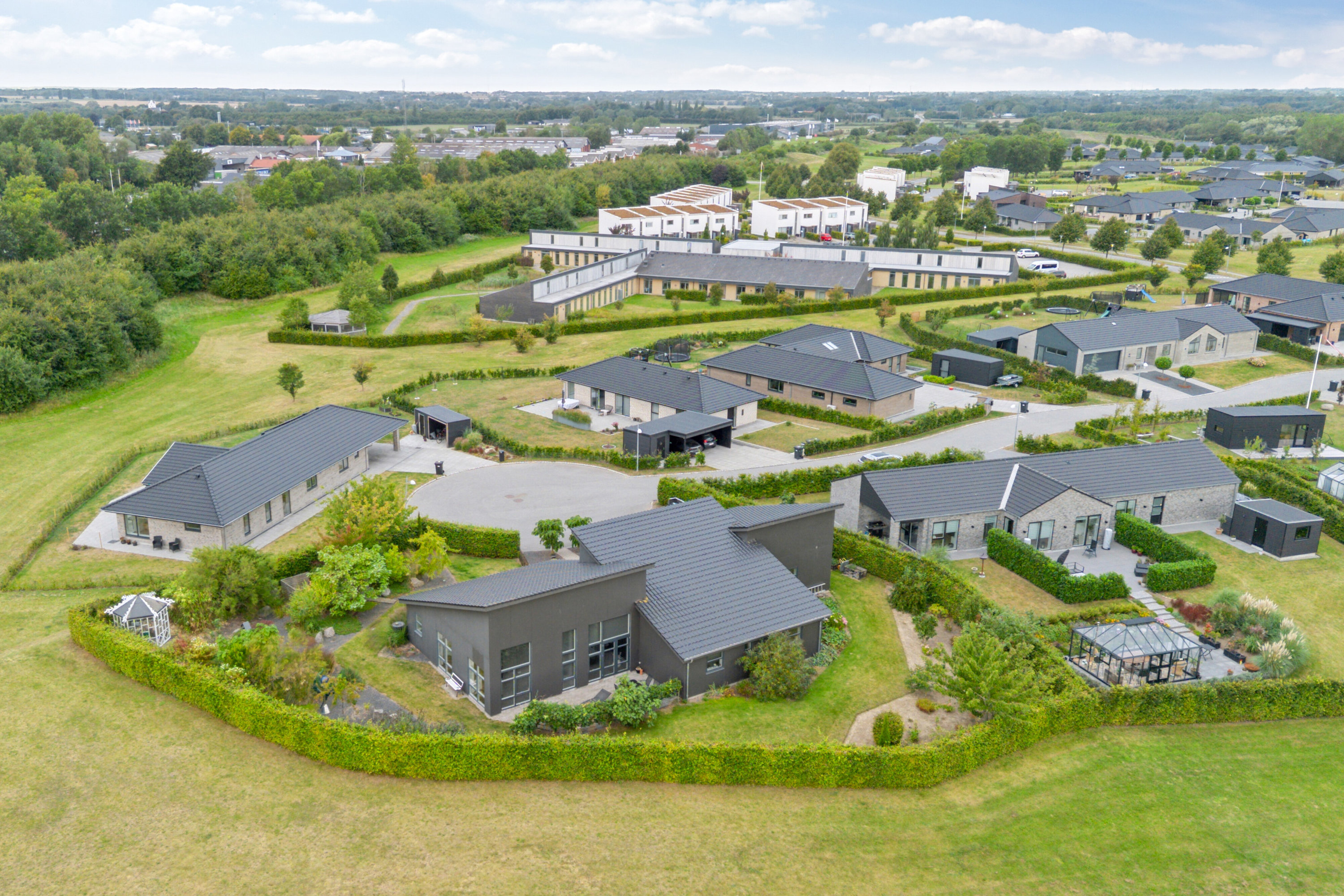 Fremhævet luftfoto billede i fuldskærmstilstand. Billede af Løbegangen 116, 5800 Nyborg