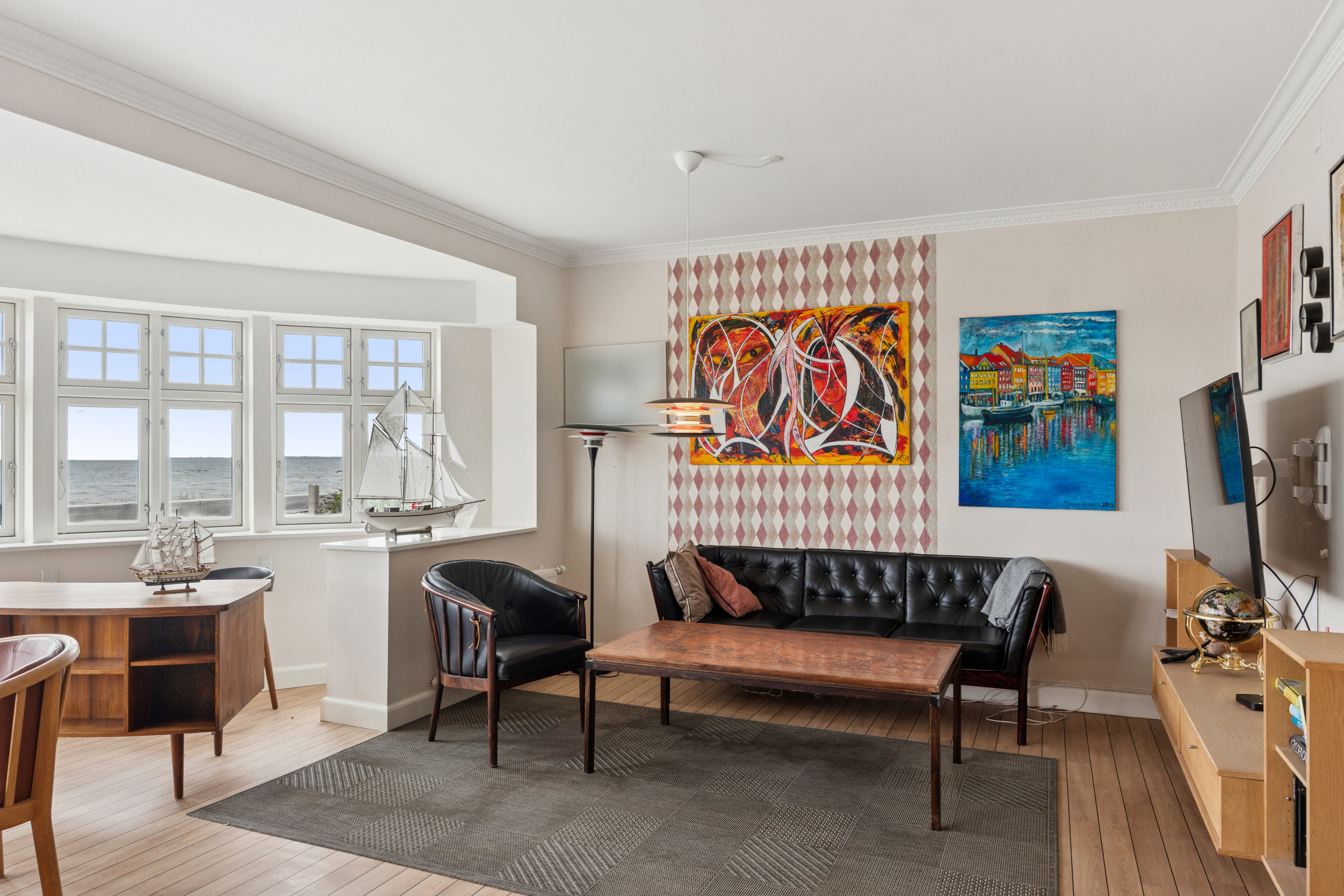 Fremhævet stue billede i fuldskærmstilstand. Billede af Strandvejen 48, 4654 Faxe Ladeplads