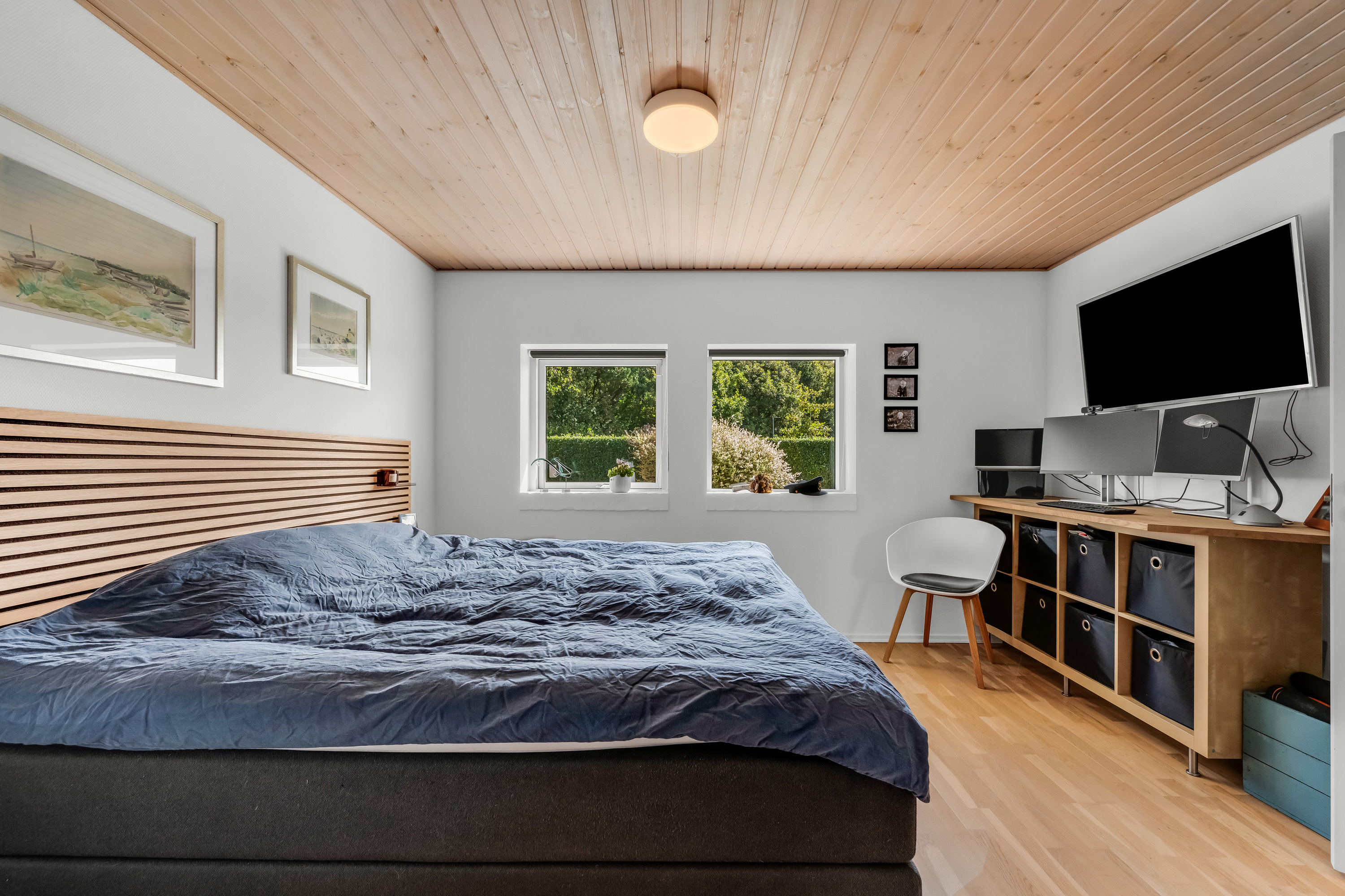 Fremhævet soveværelse billede i fuldskærmstilstand. Billede af Blæsenborg Alle 37, Rindum, 6950 Ringkøbing