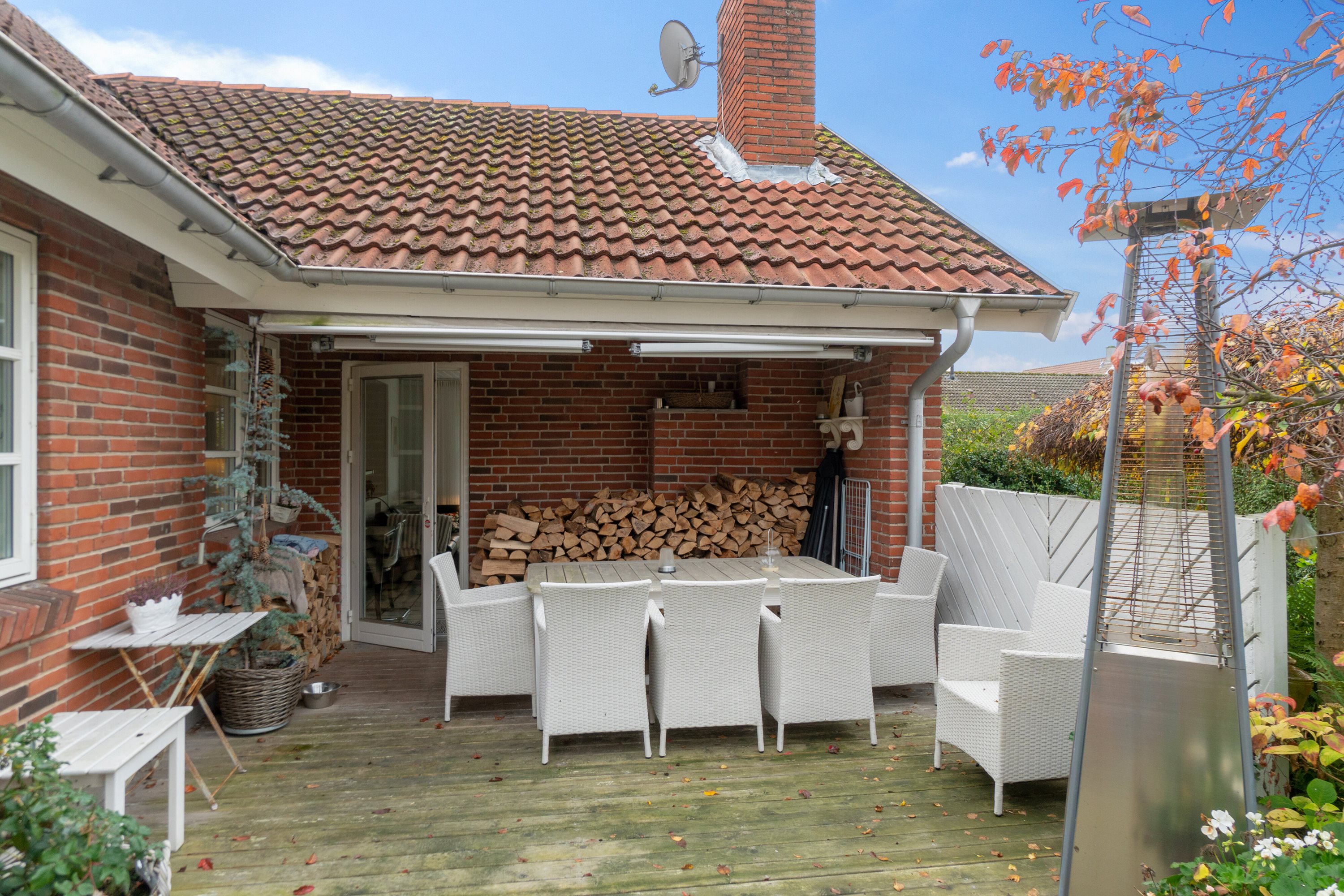 Fremhævet set fra haven billede i fuldskærmstilstand. Billede af Georg Brandes Vej 17, 4700 Næstved