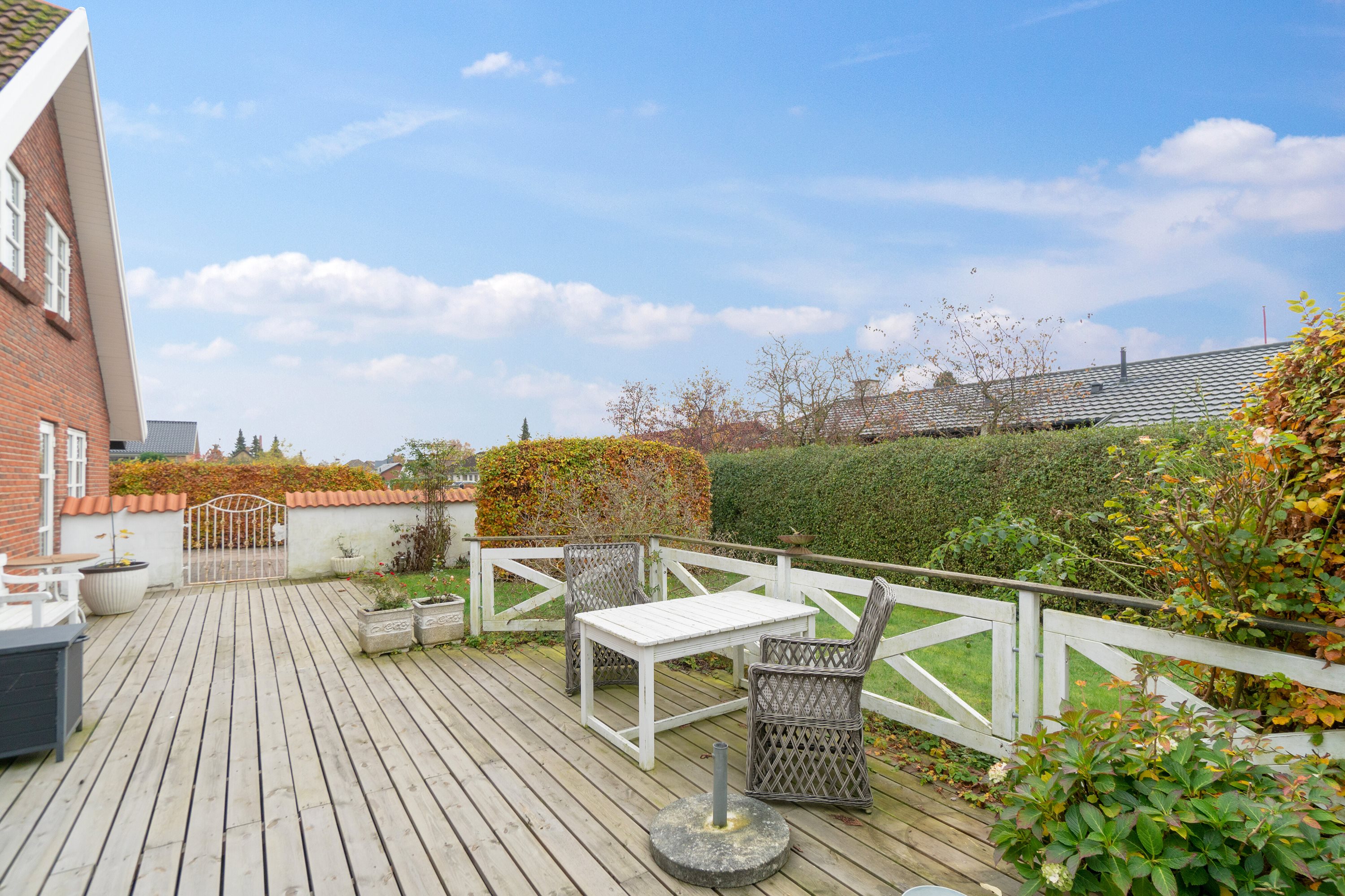 Fremhævet set fra haven billede i fuldskærmstilstand. Billede af Georg Brandes Vej 17, 4700 Næstved