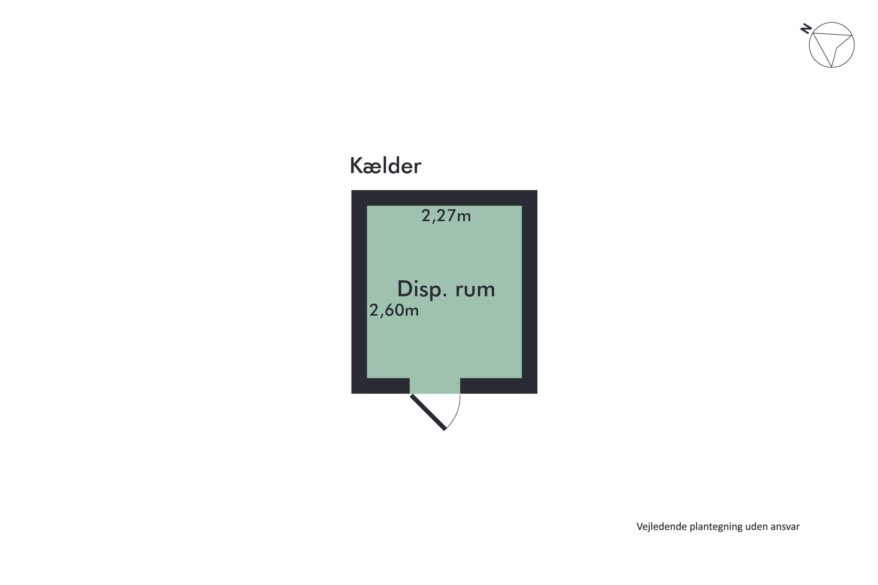 Plantegninger billede af Møensgade 2, 1. th., 9000 Aalborg