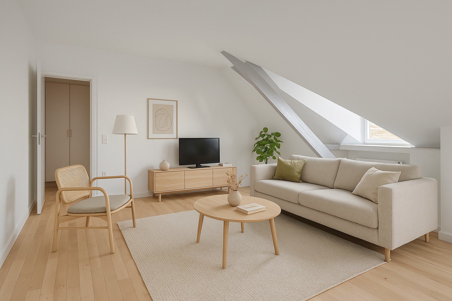 Fremhævet indretningsforslag stue billede i fuldskærmstilstand. Billede af Klosterhaven 1, 2. 3., Centrum, 4200 Slagelse