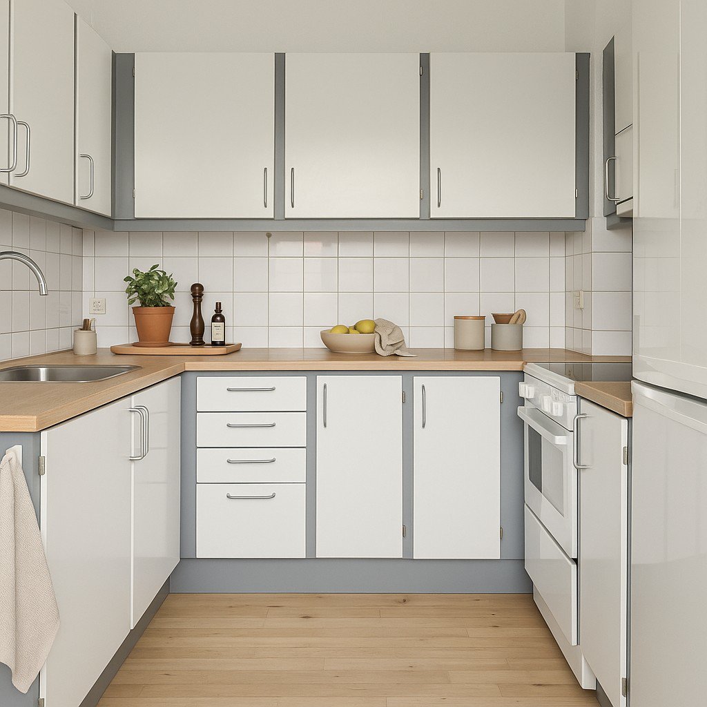 Miniaturebillede 1: indretningsforslag køkken. Billede af Klosterhaven 1, 2. 3., Centrum, 4200 Slagelse